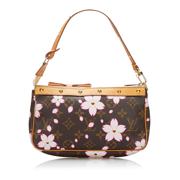 Louis Vuitton, Bags, Authentic Monogram Murakami Cherry Blossom Pochette  Accessoires