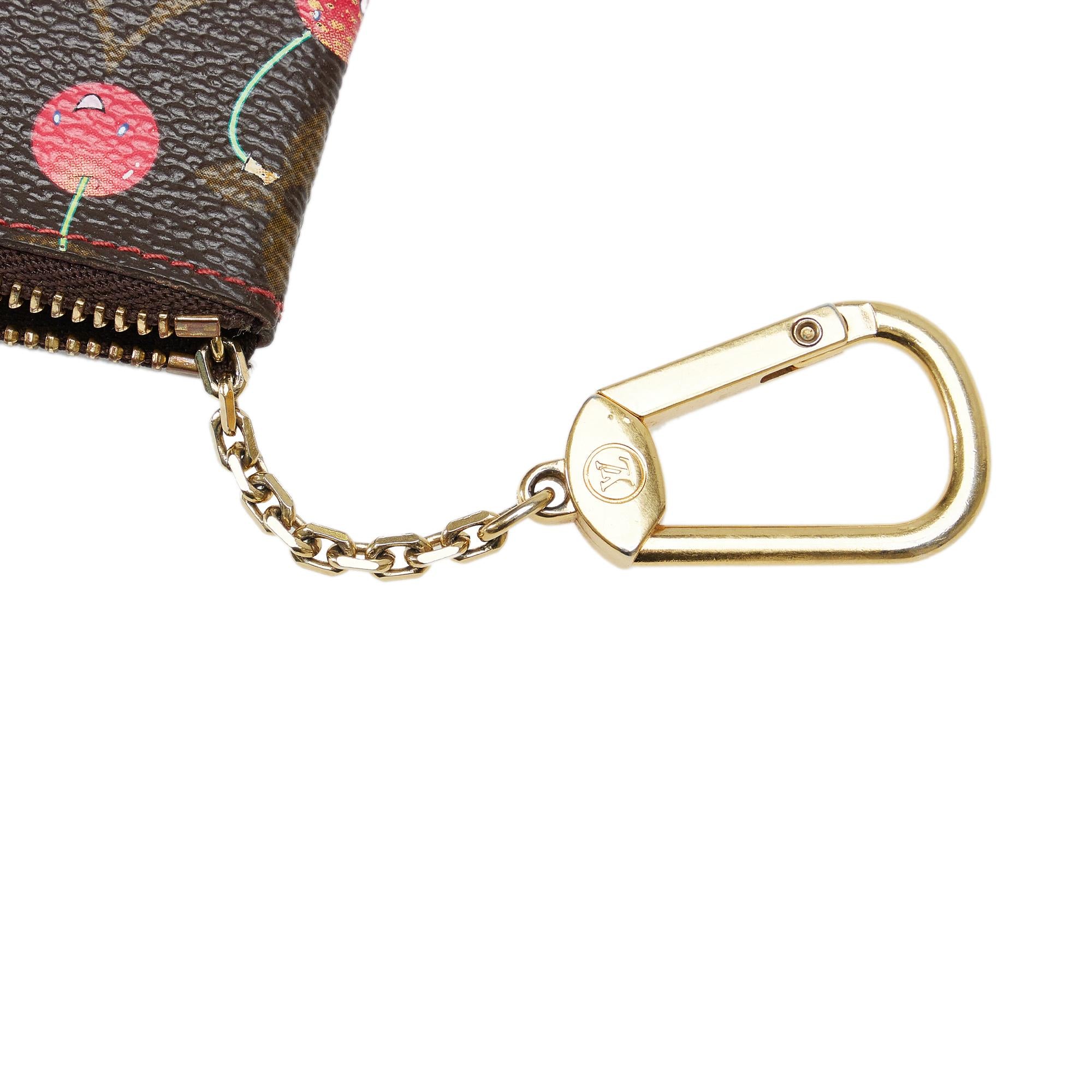 Louis Vuitton Monogram Cherry Pochette Cles (SHG-Yan3YQ)