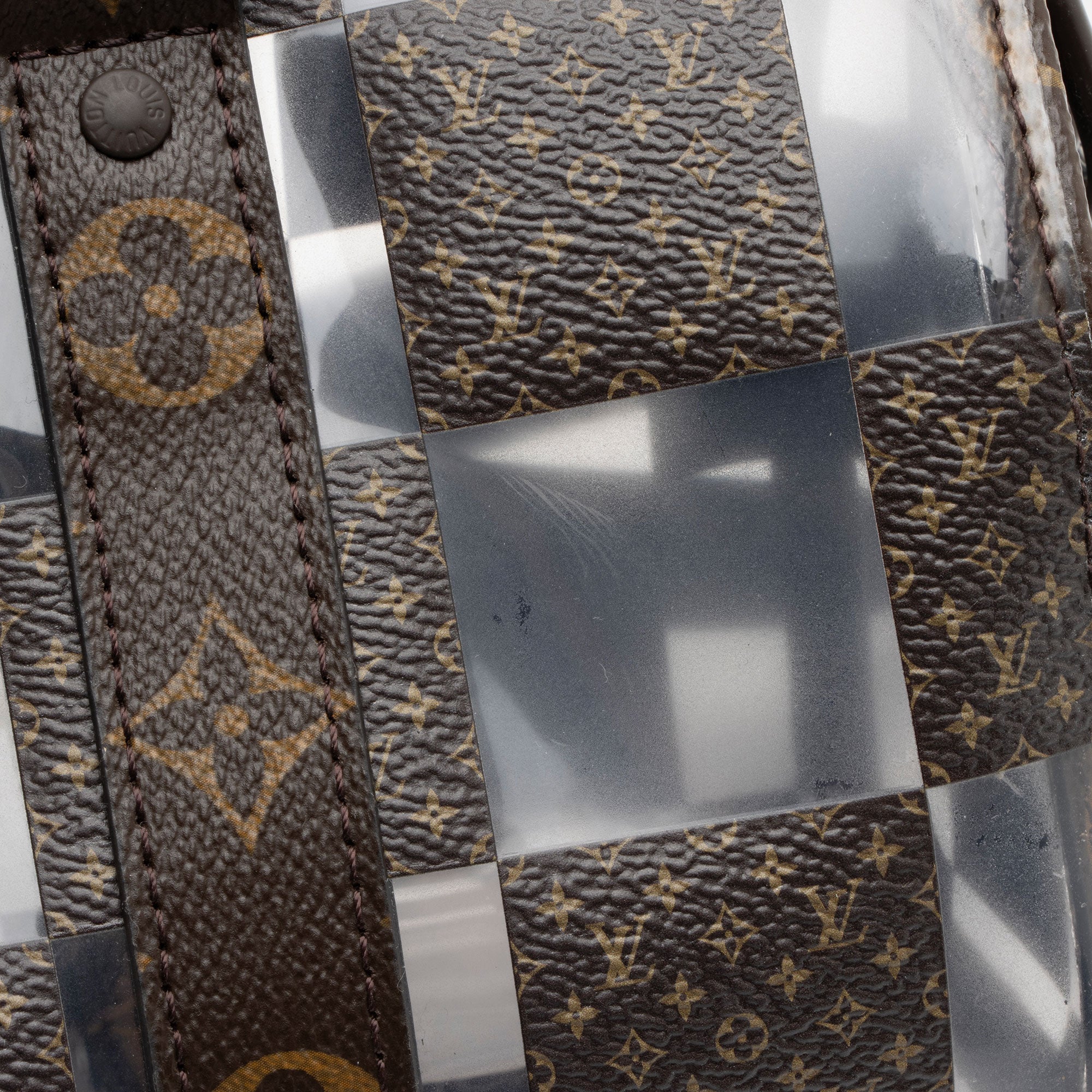 Louis Vuitton Monogram Chess Canvas PVC Bandouliere 25 Keepall