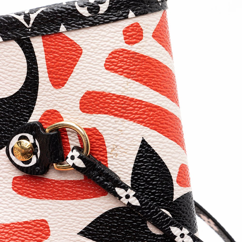 Louis Vuitton Limited Edition Monogram Crafty Neverfull MM Tote (SHF-19630)