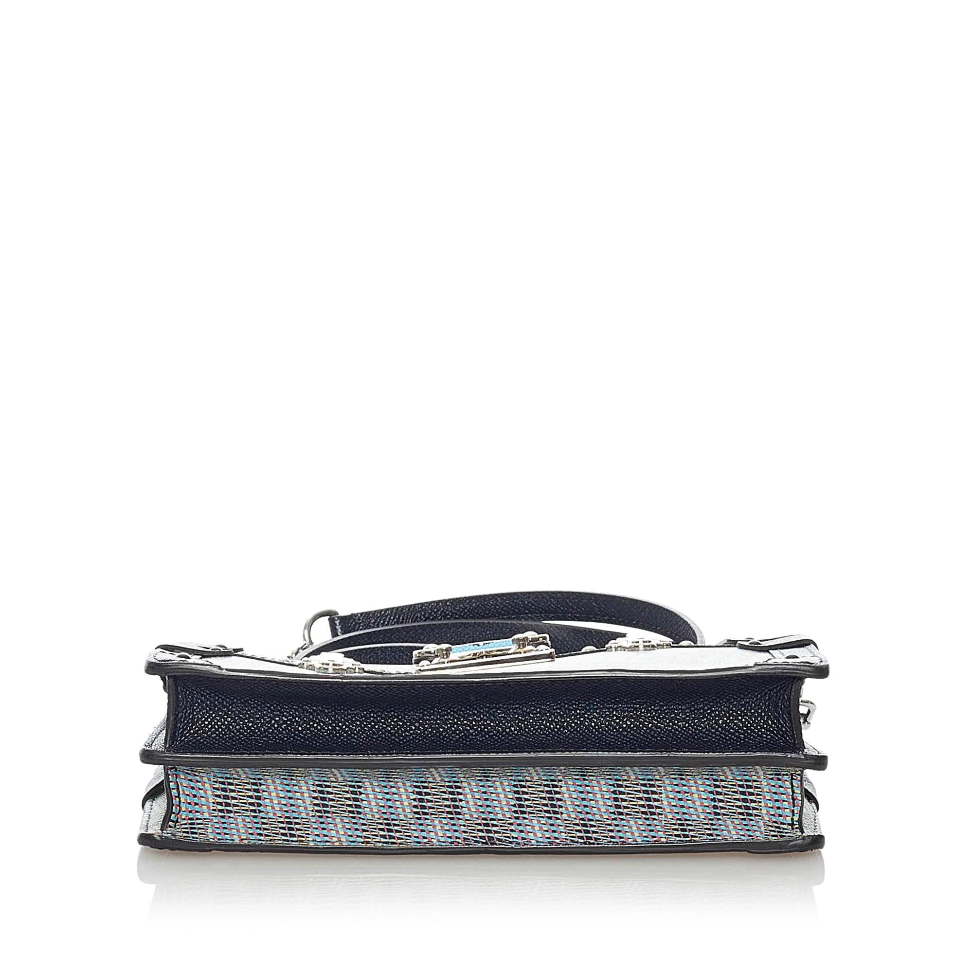 Louis Vuitton Monogram Damier Pop Trunk Clutch (SHG-eHXZKA)