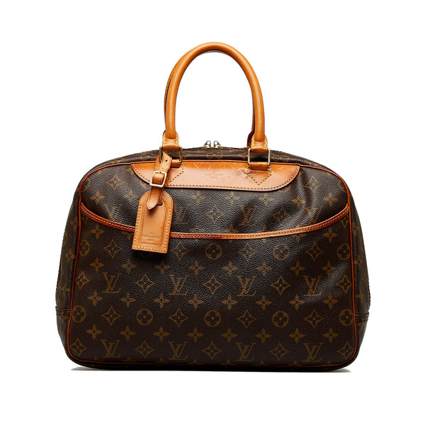 Louis Vuitton Handbag Monogram Deauville Brown Canvas M47270