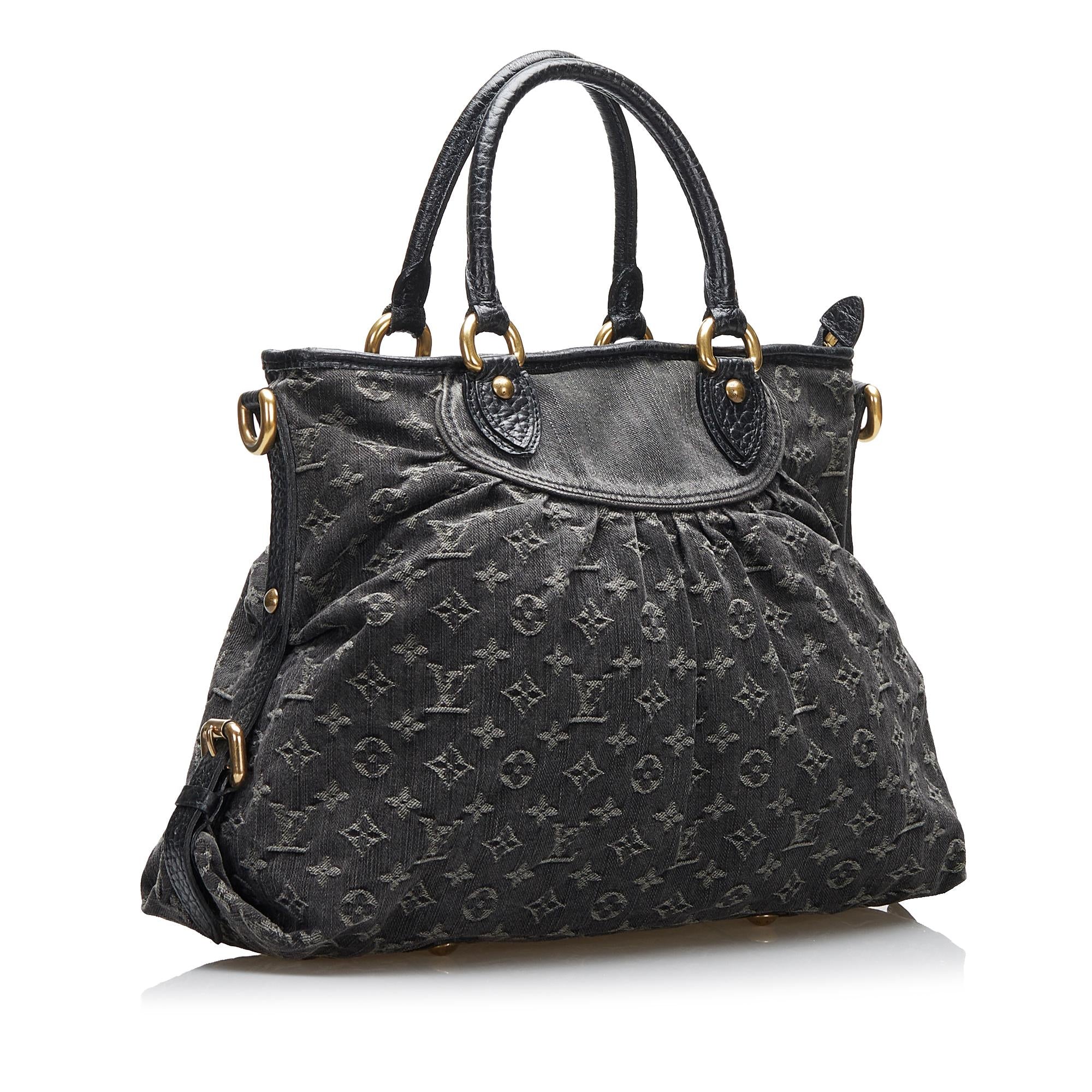 Louis Vuitton Monogram Denim Neo Cabby MM (SHG-Wzstmq)