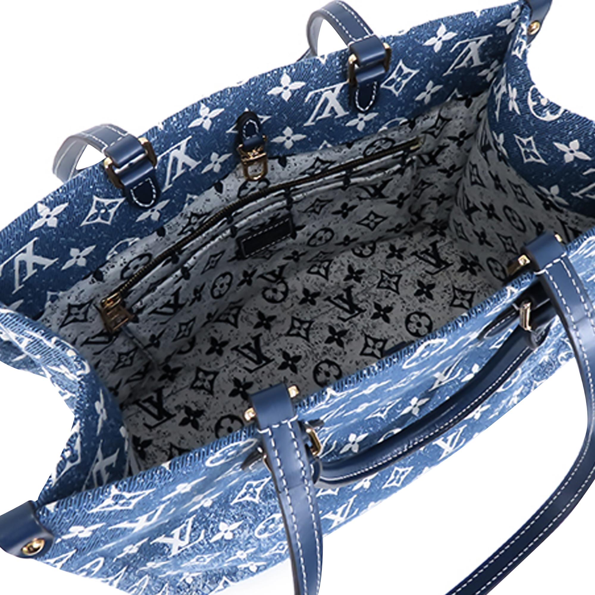 Louis Vuitton Monogram Denim Onthego MM (SHG-zqLHQZ)