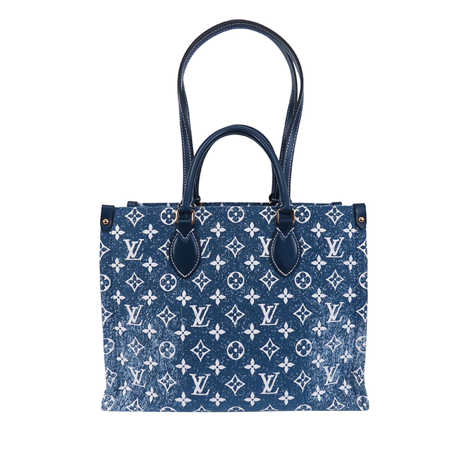 Louis Vuitton Monogram Denim Onthego MM (SHG-zqLHQZ)
