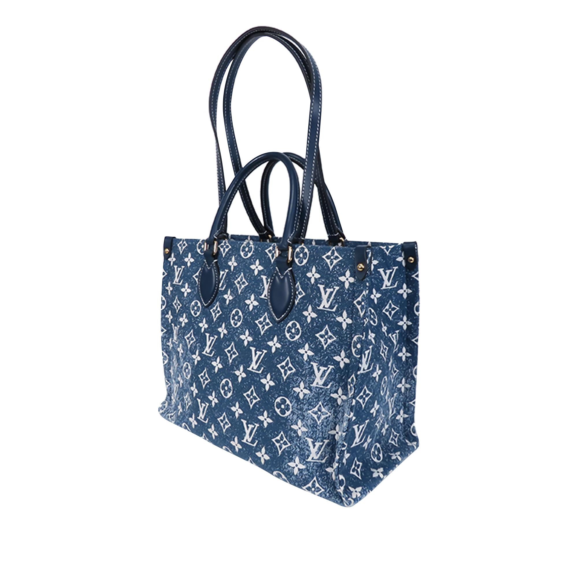 Louis Vuitton Monogram Denim Onthego MM (SHG-zqLHQZ)