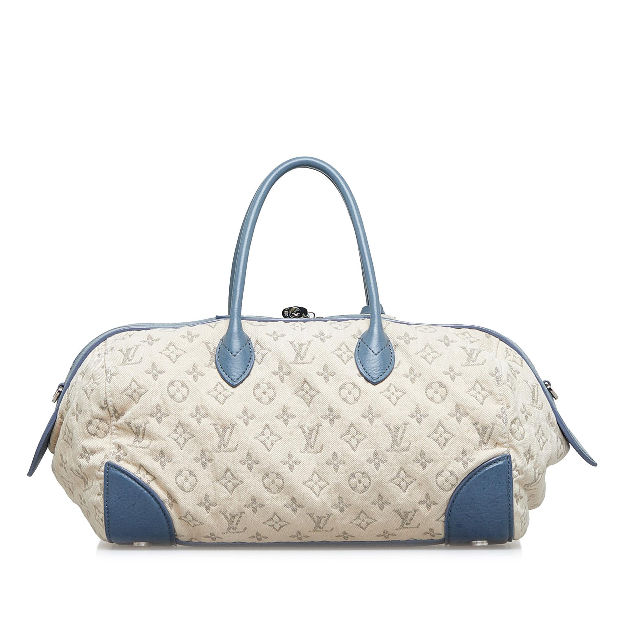Louis Vuitton Monogram Denim Speedy Round GM (SHG-hkKBS6)