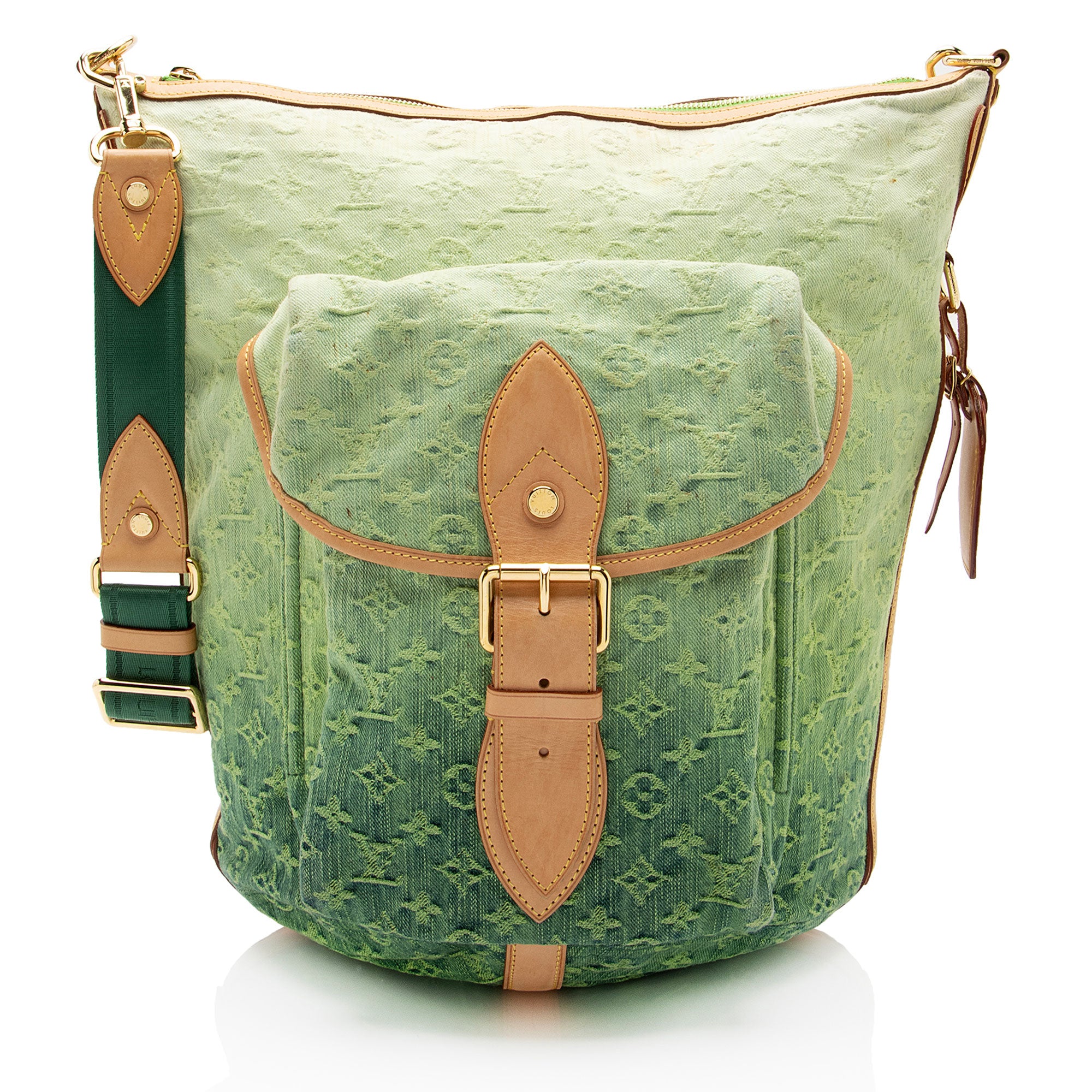 Louis Vuitton Monogram Denim Sunburst PM Shoulder Bag (SHF-P5f2fH)