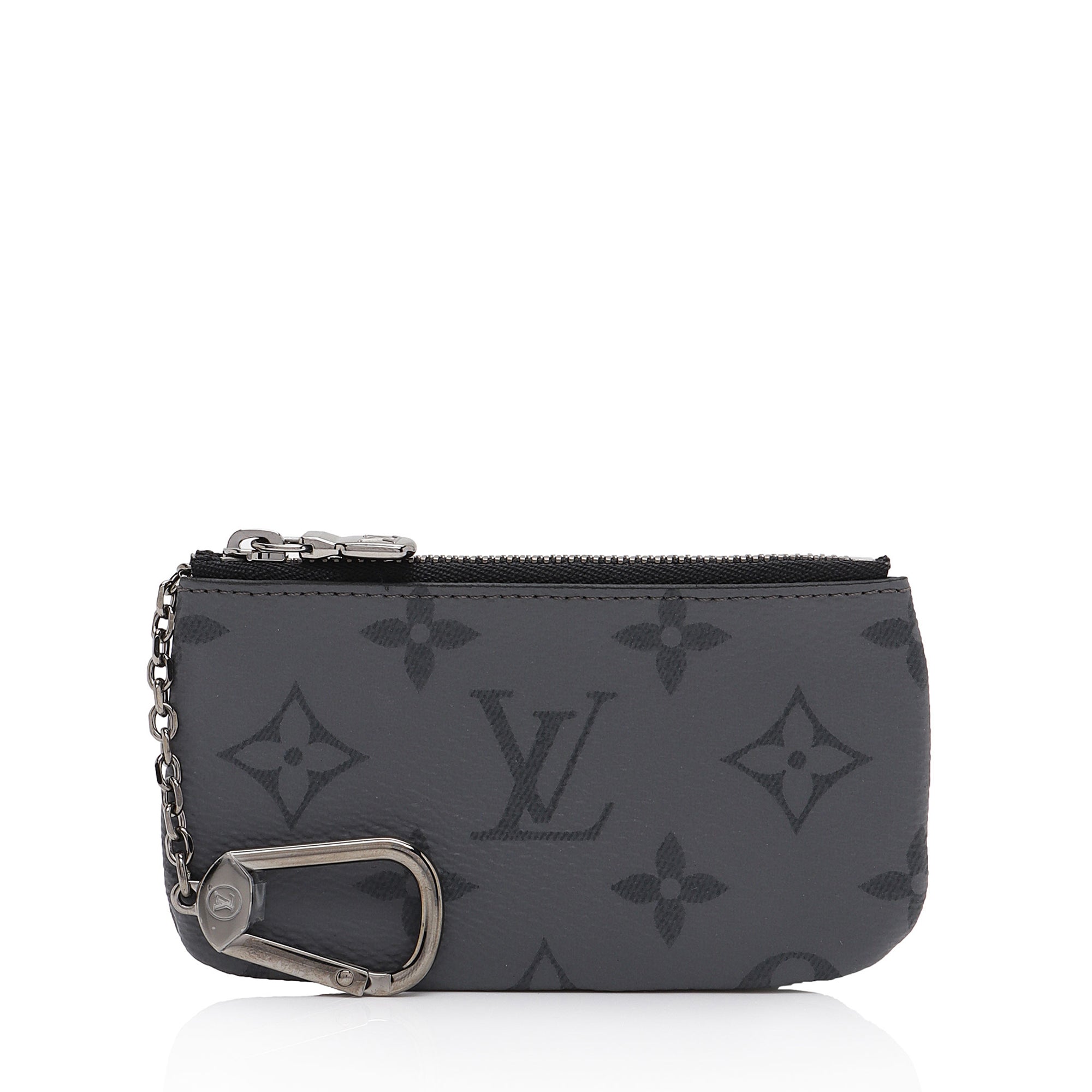 Louis Vuitton Monogram Eclipse Key Pouch (SHF-ql3XTY)