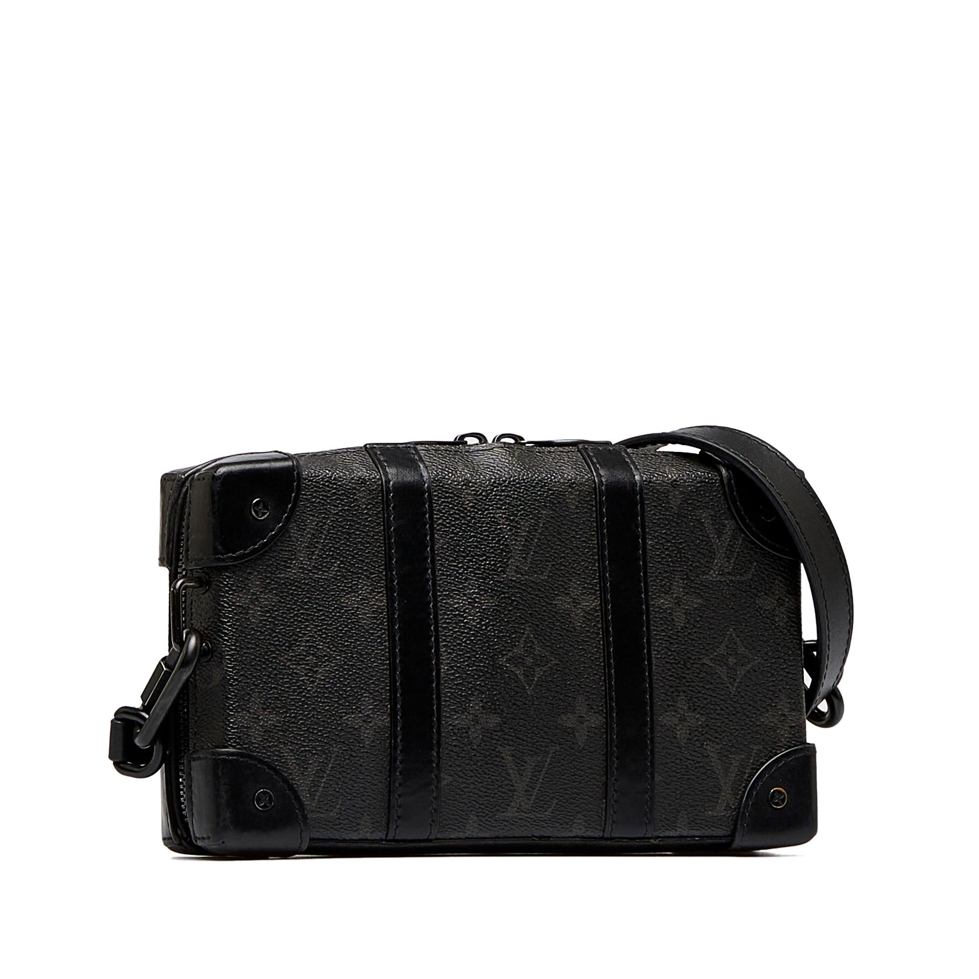 Louis Vuitton Monogram Eclipse Soft Trunk Wallet Crossbody (SHG-5AlnAH)