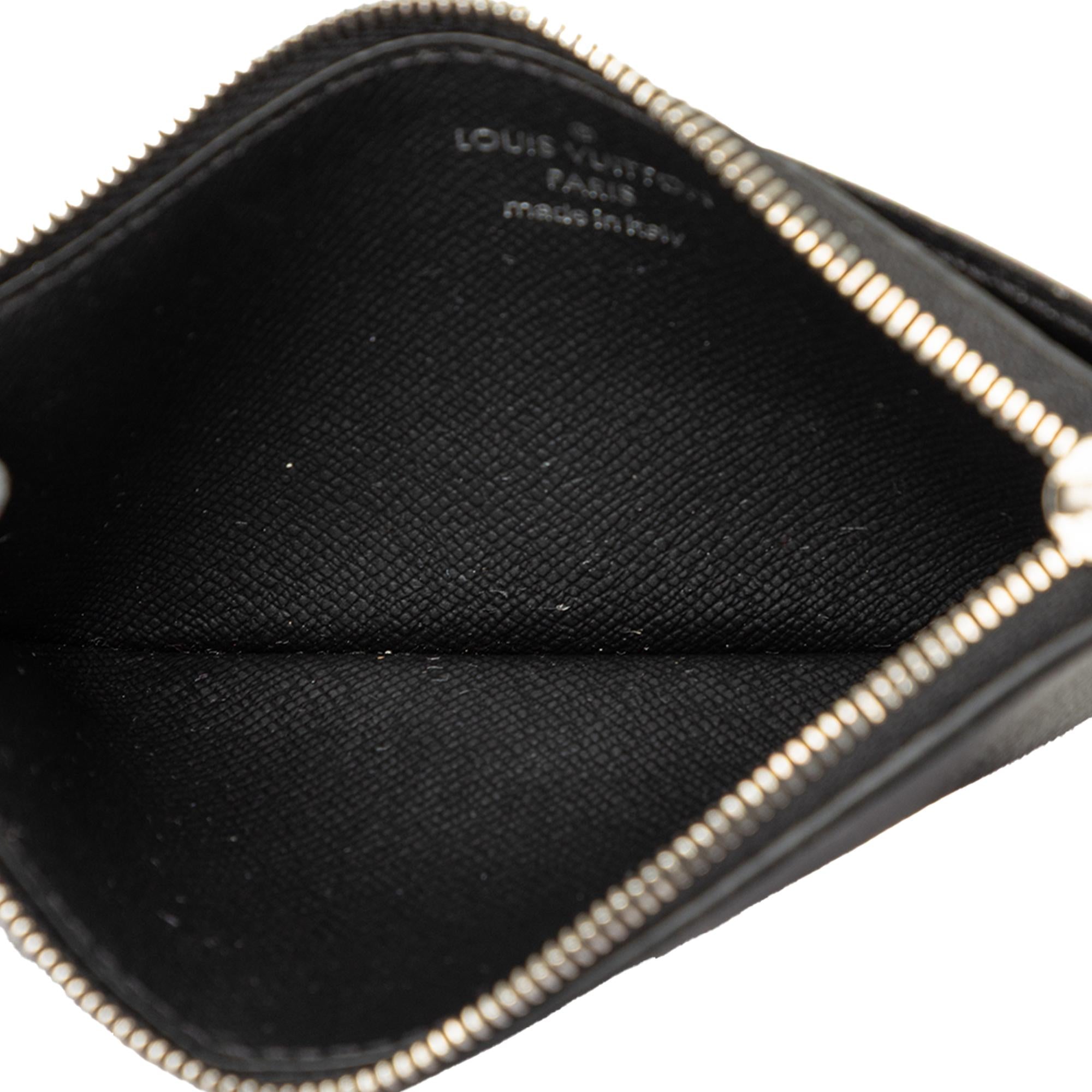 Louis Vuitton Monogram Eclipse Taigarama Coin Card Holder