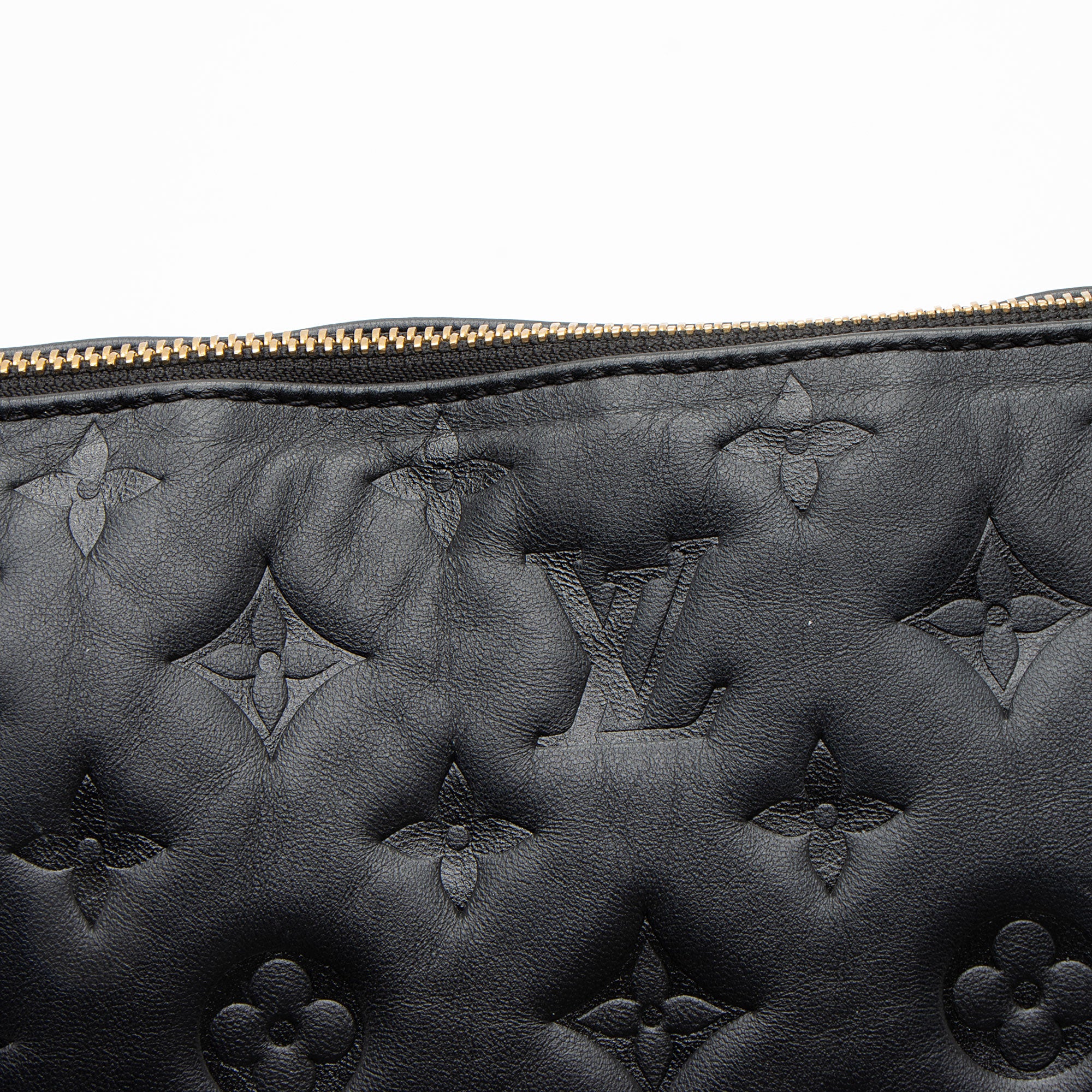 Louis Vuitton Monogram Embossed Lambskin Coussin MM Shoulder Bag