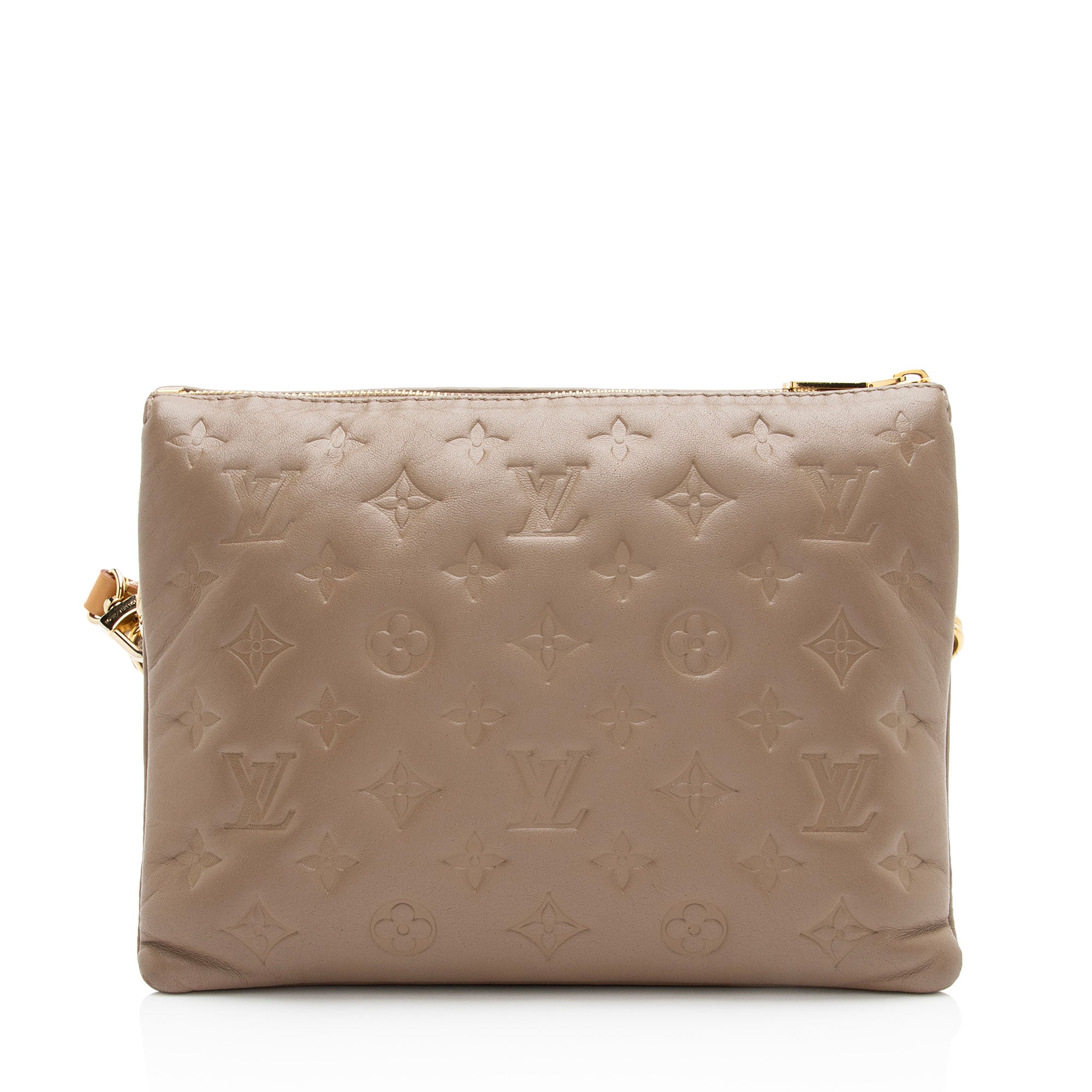 Louis Vuitton Monogram Embossed Lambskin Coussin PM Shoulder Bag