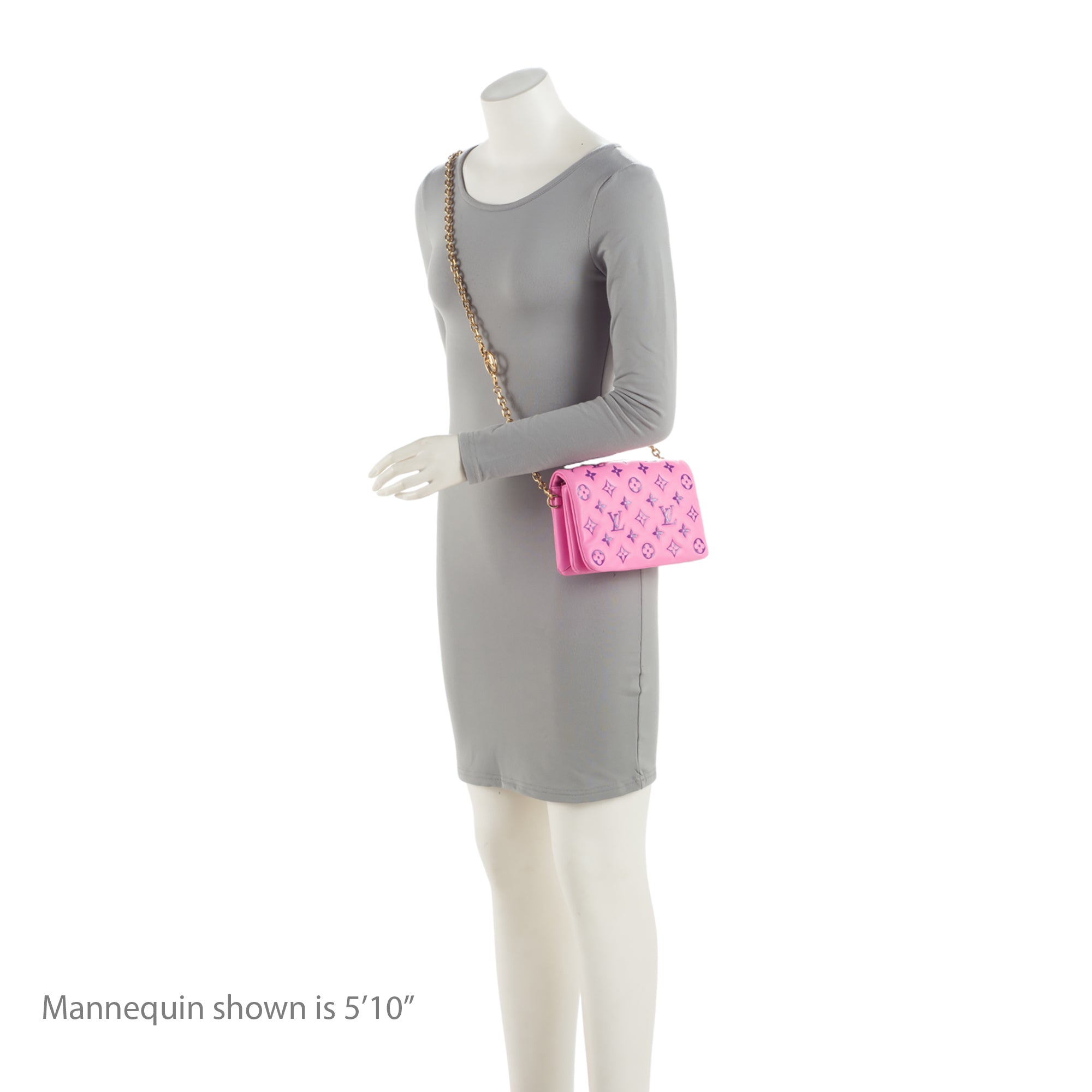 Louis Vuitton Monogram Embossed Lambskin Coussin Pochette (SHF-oTUif1)