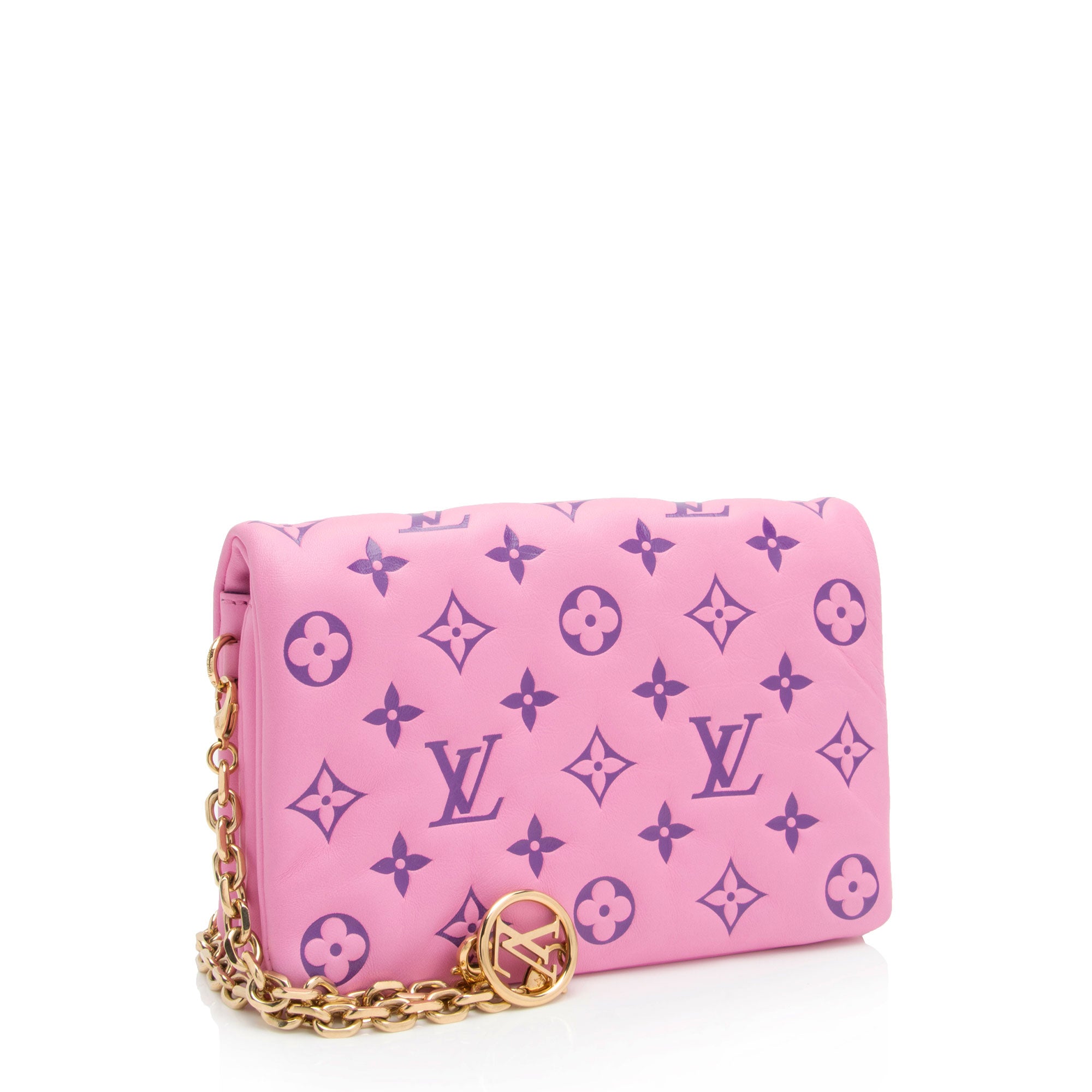 Louis Vuitton Monogram Embossed Lambskin Coussin Pochette (SHF-oTUif1)