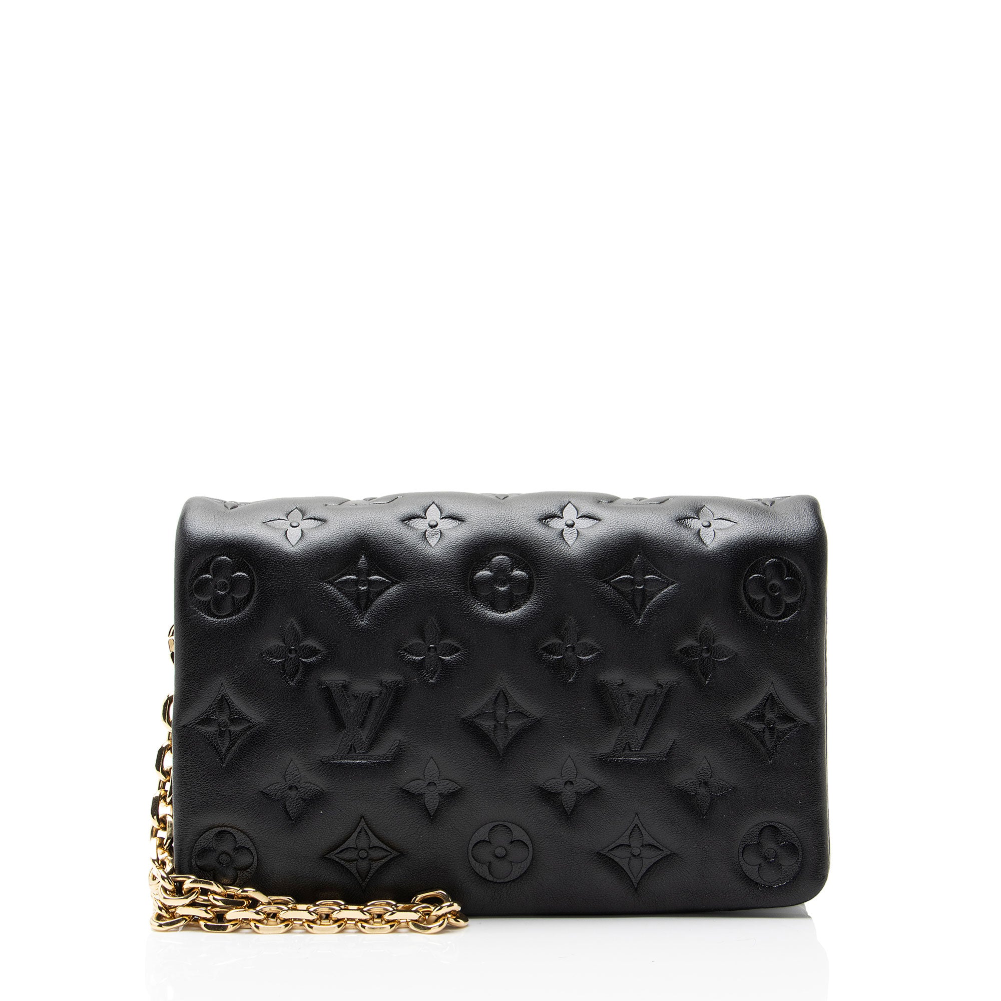 Louis Vuitton Monogram Embossed Lambskin Coussin Pochette