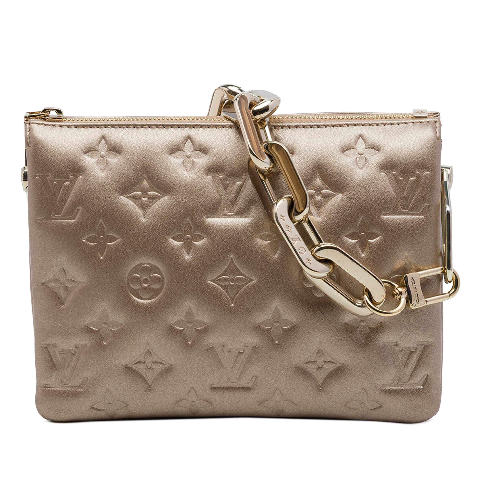 Louis Vuitton Monogram Embossed Puffy Lambskin Coussin BB