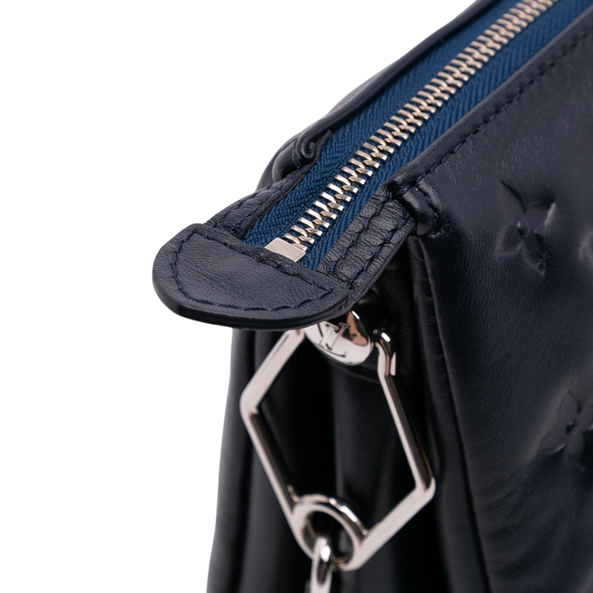 Louis Vuitton Monogram Embossed Puffy Lambskin Coussin PM