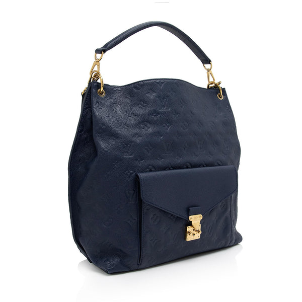 Louis Vuitton Blue Monogram Empreinte Metis Hobo Bag