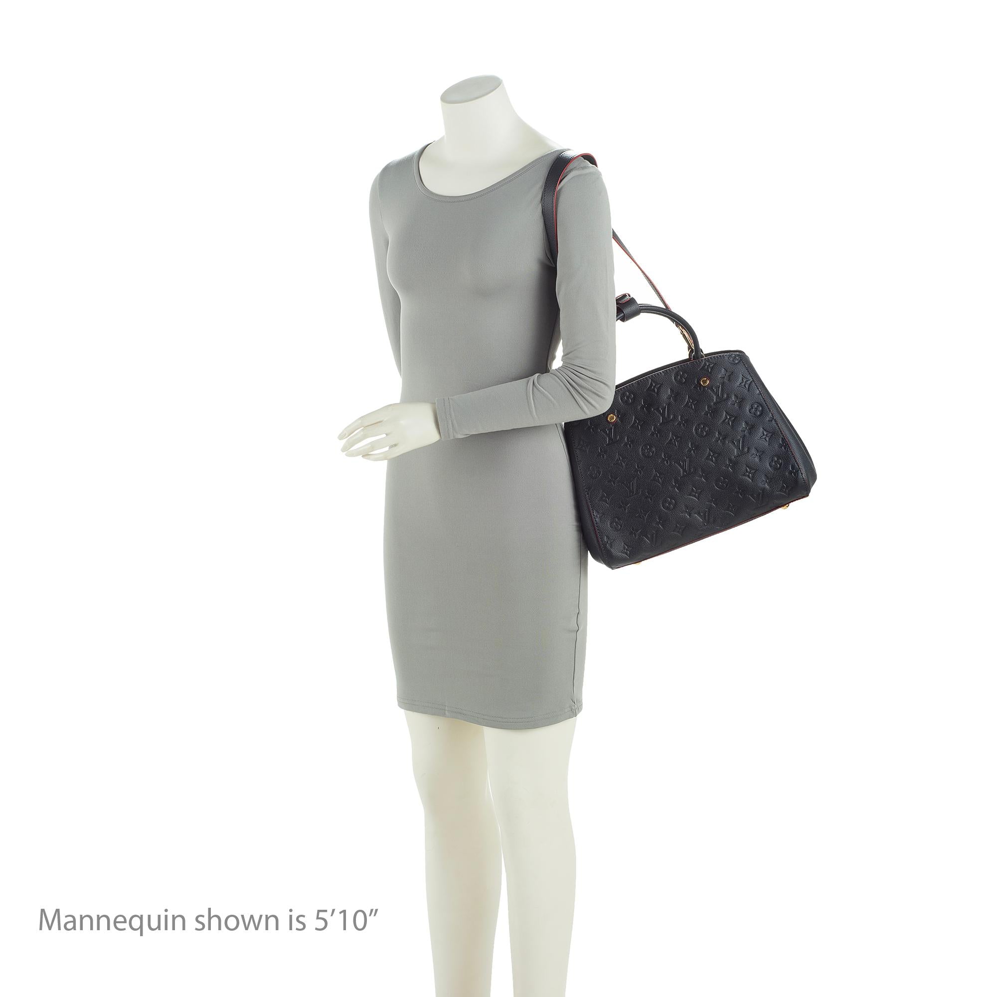 Louis Vuitton Monogram Empreinte Montaigne MM Satchel (SHF-23309)