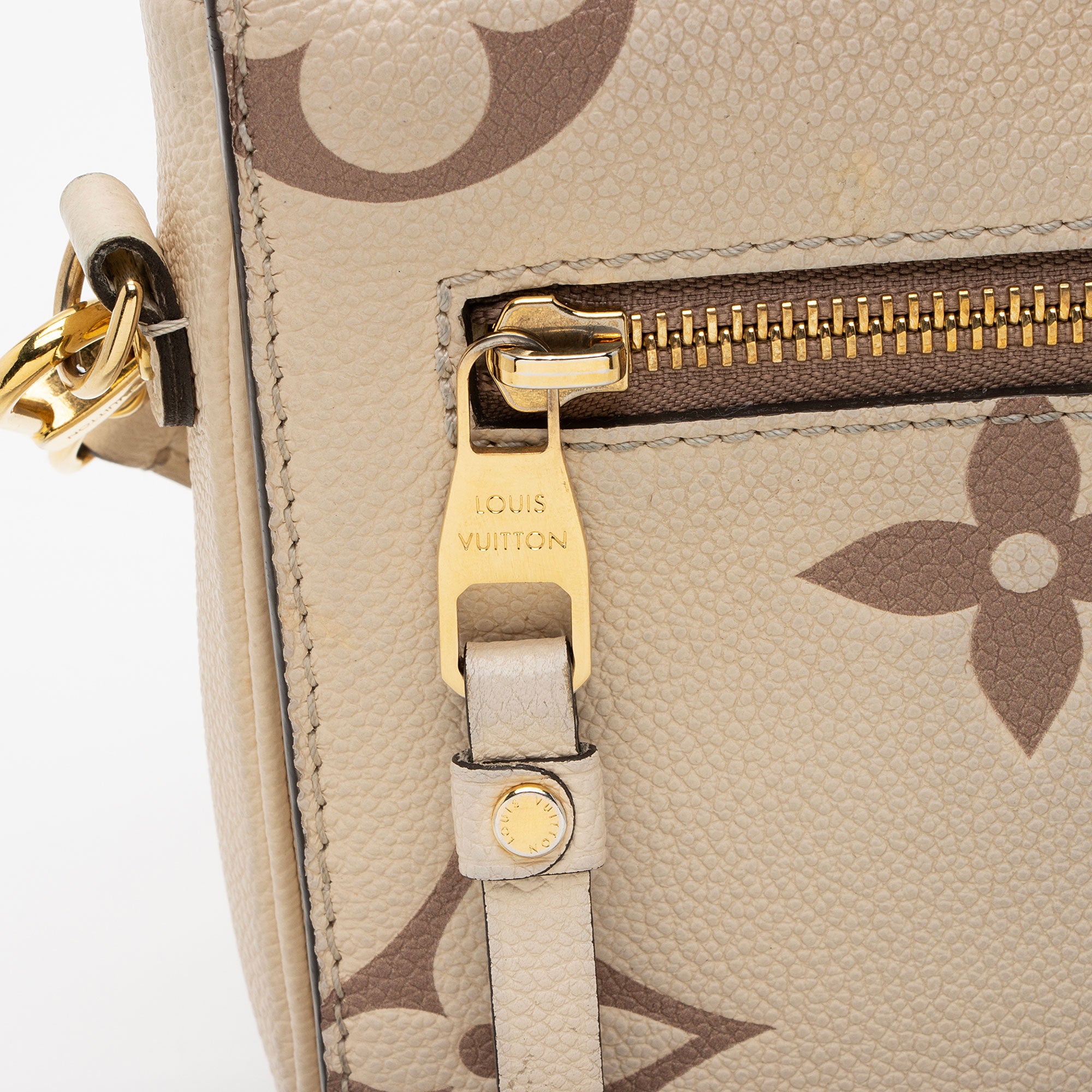 Louis Vuitton Giant Monogram Empreinte Bicolor Pochette Metis Shoulder Bag