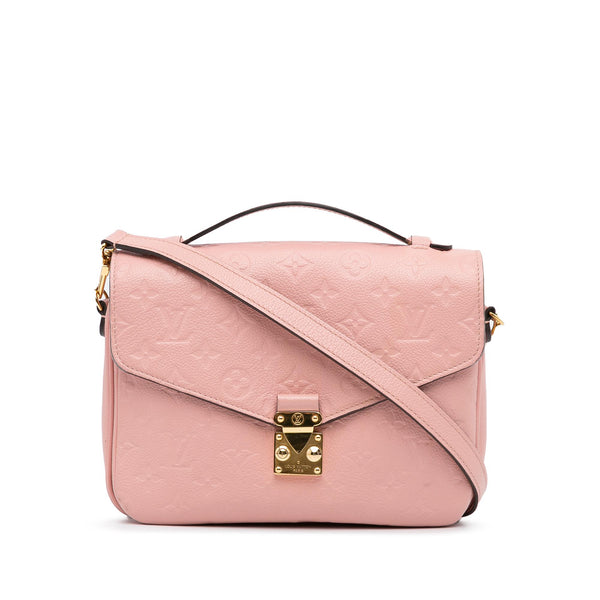 Louis Vuitton Pochette Metis mm Pink Monogram Empreinte Leather