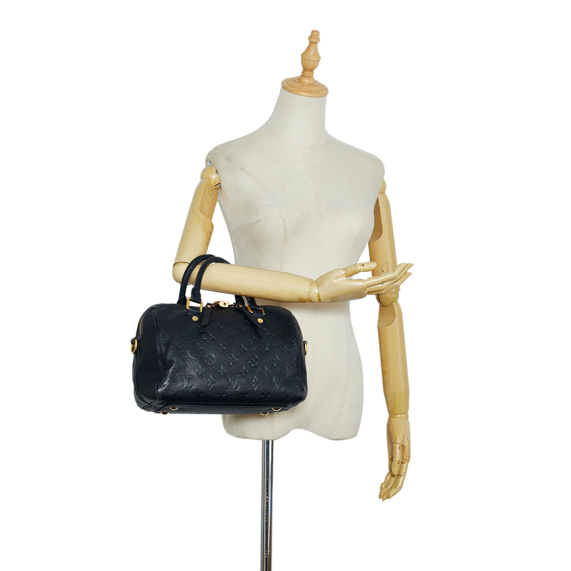 Louis Vuitton Monogram Empreinte Speedy Bandouliere 25 (SHG-edhay8)