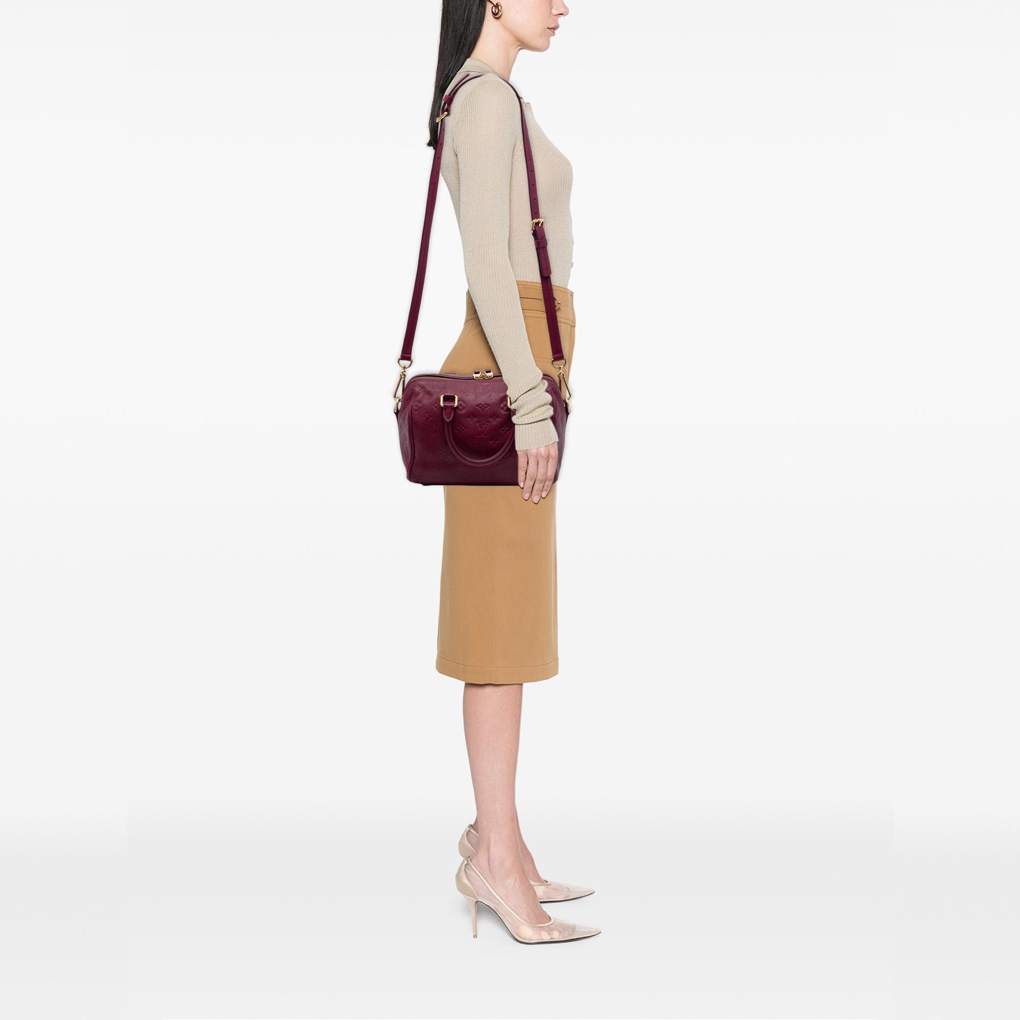 Louis Vuitton Monogram Empreinte Speedy Bandouliere 25