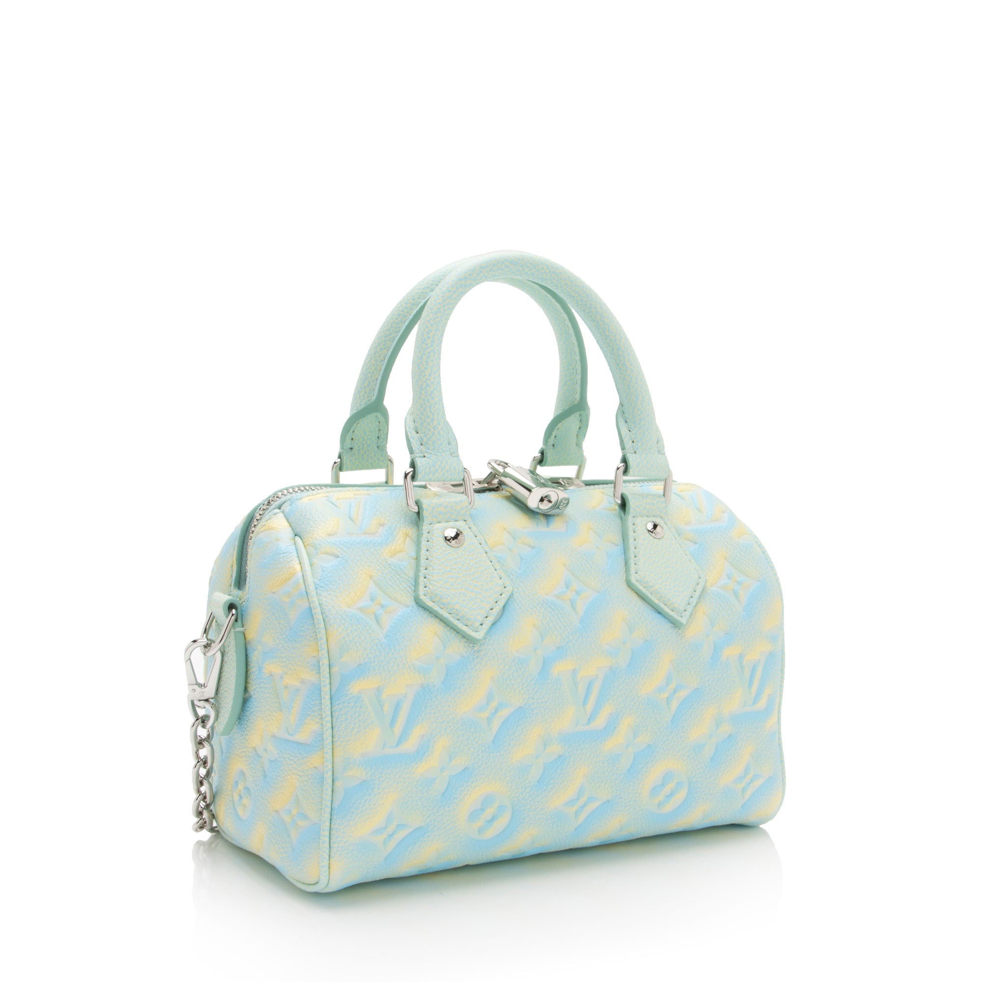 Louis Vuitton Monogram Empreinte Summer Stardust Speedy Bandouliere 20 Satchel (SHF-zGGIBN)