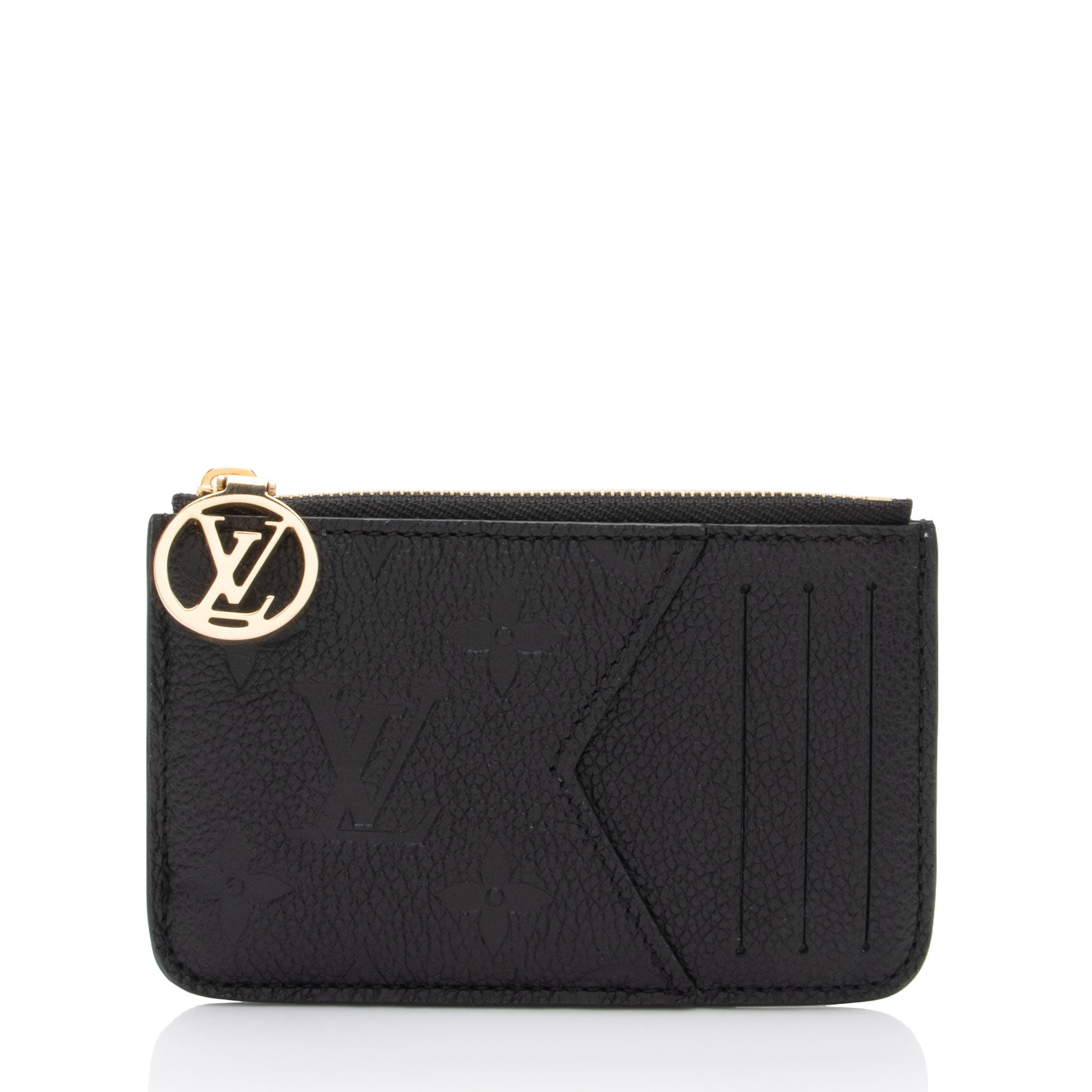 Louis Vuitton Monogram Empreinte Zipped Romy Card Holder (SHF-VQ0kBn)