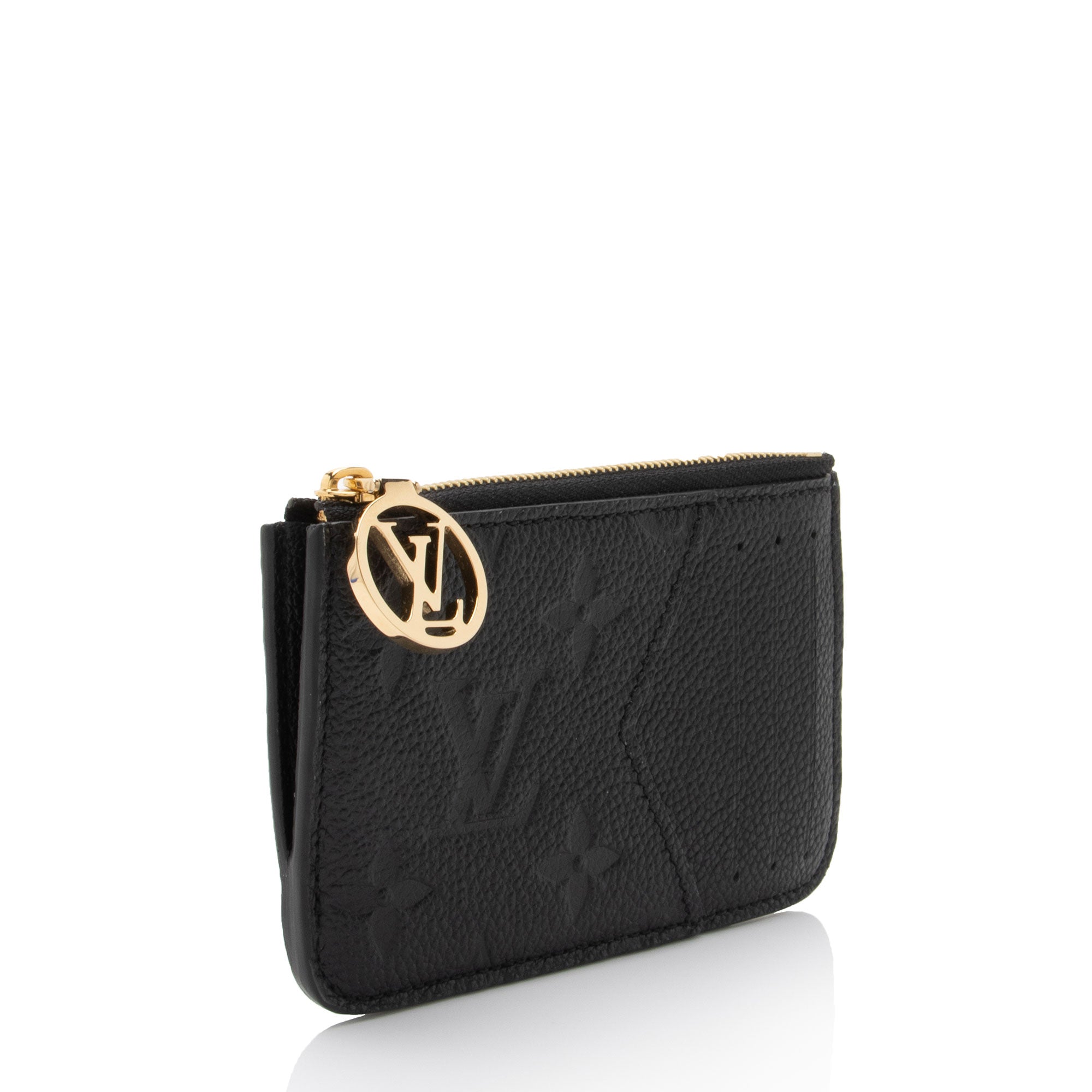 Louis Vuitton Monogram Empreinte Zipped Romy Card Holder (SHF-VQ0kBn)