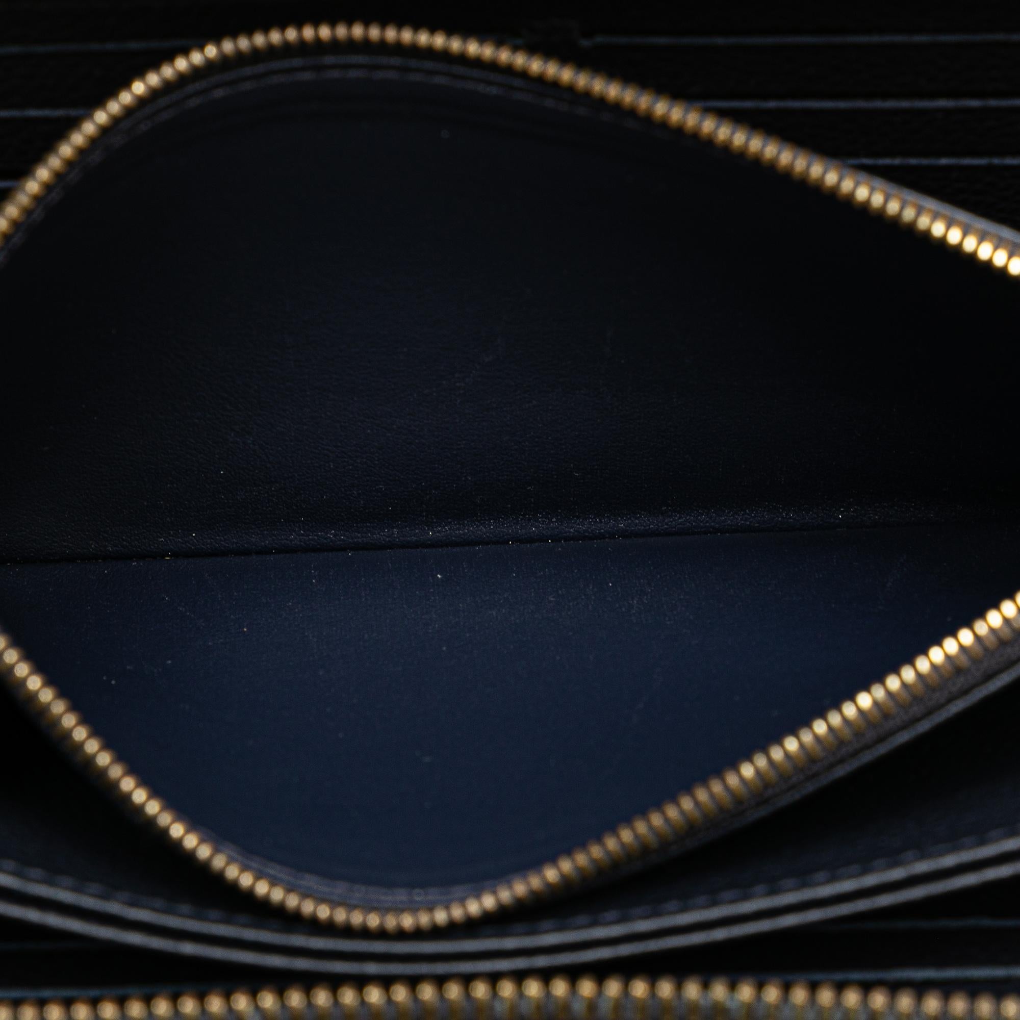 Louis Vuitton Monogram Empreinte Zippy Long Wallet