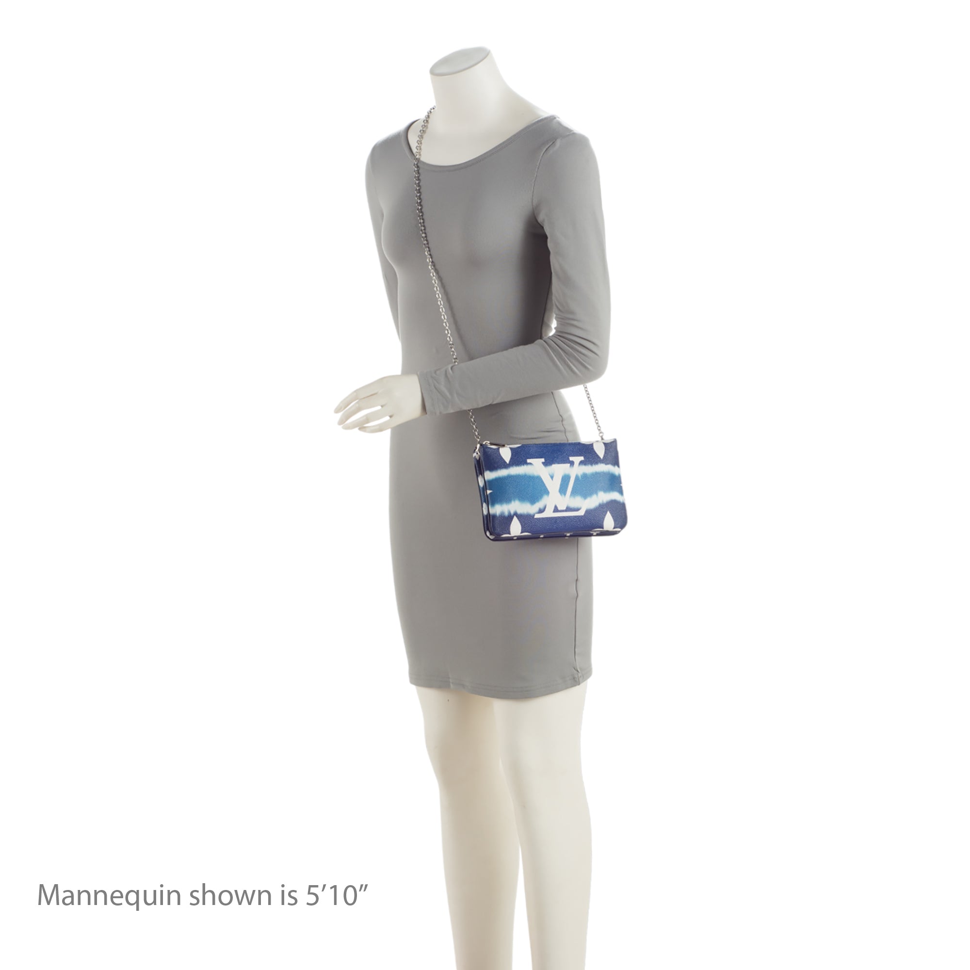 Louis Vuitton Monogram Giant Escale Double Zip Pochette (SHF-jCxDnn)