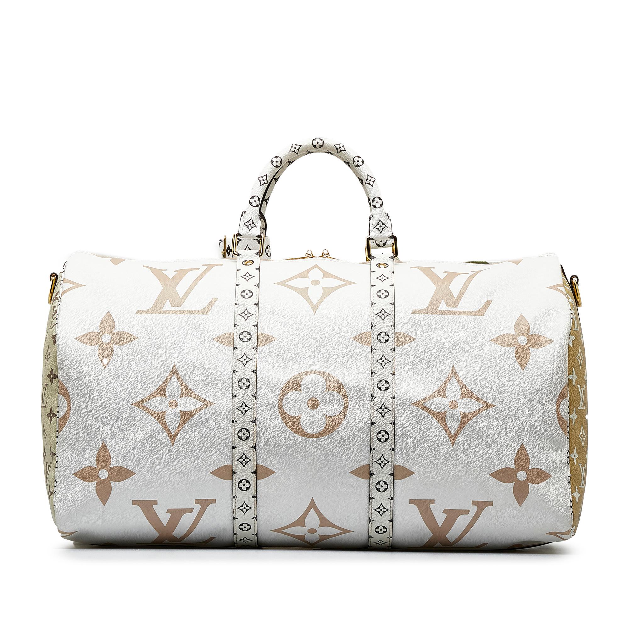 Louis Vuitton Monogram Giant Keepall Bandouliere 50 (SHG-3xOjzd)