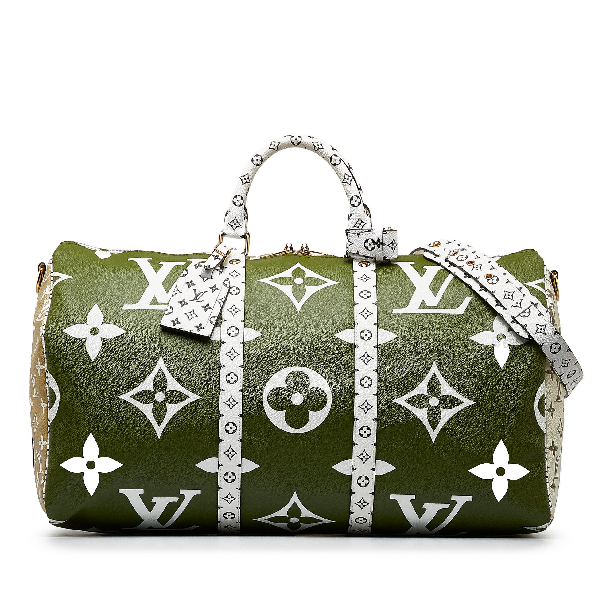 Louis Vuitton Monogram Giant Keepall Bandouliere 50 (SHG-3xOjzd)
