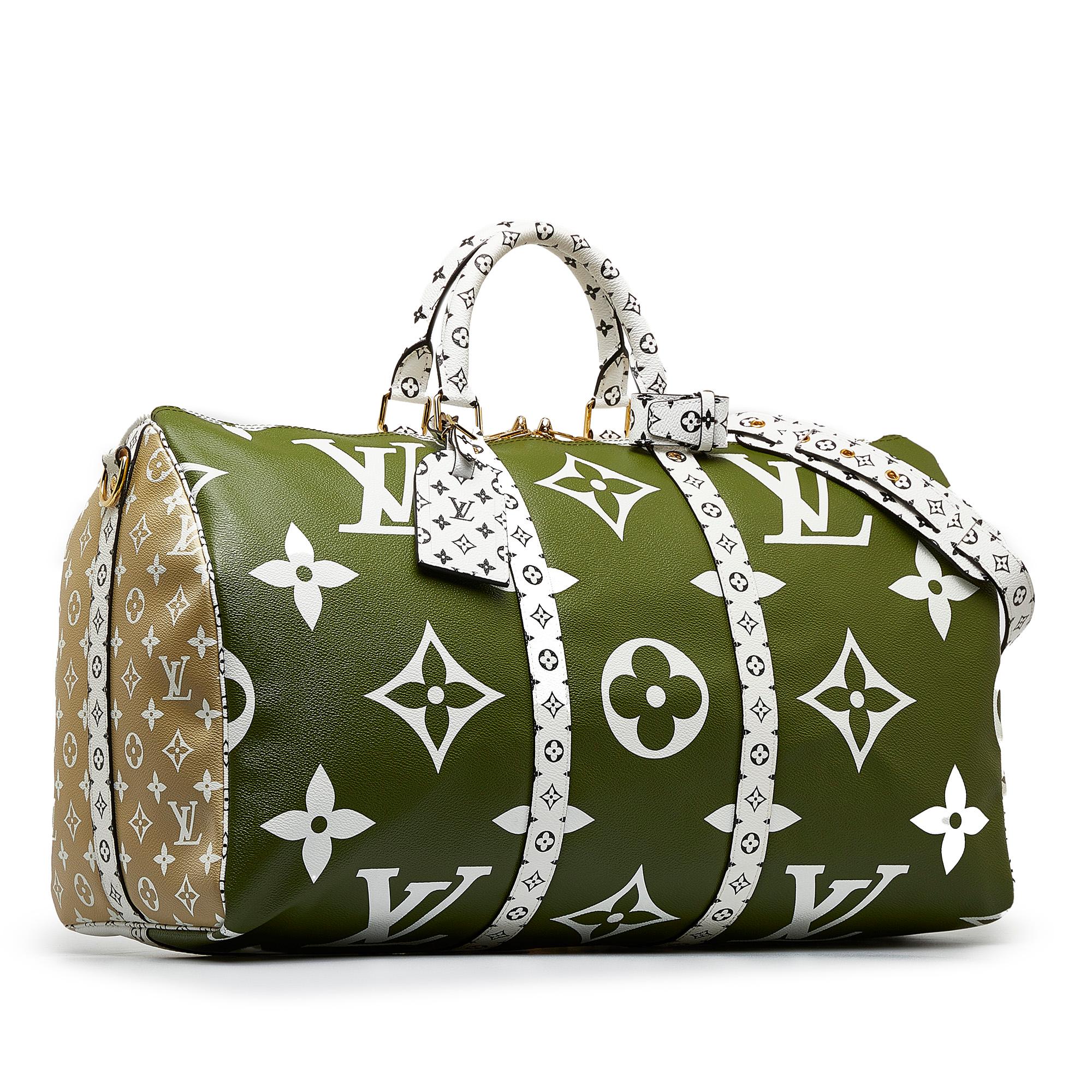 Louis Vuitton Monogram Giant Keepall Bandouliere 50 (SHG-3xOjzd)
