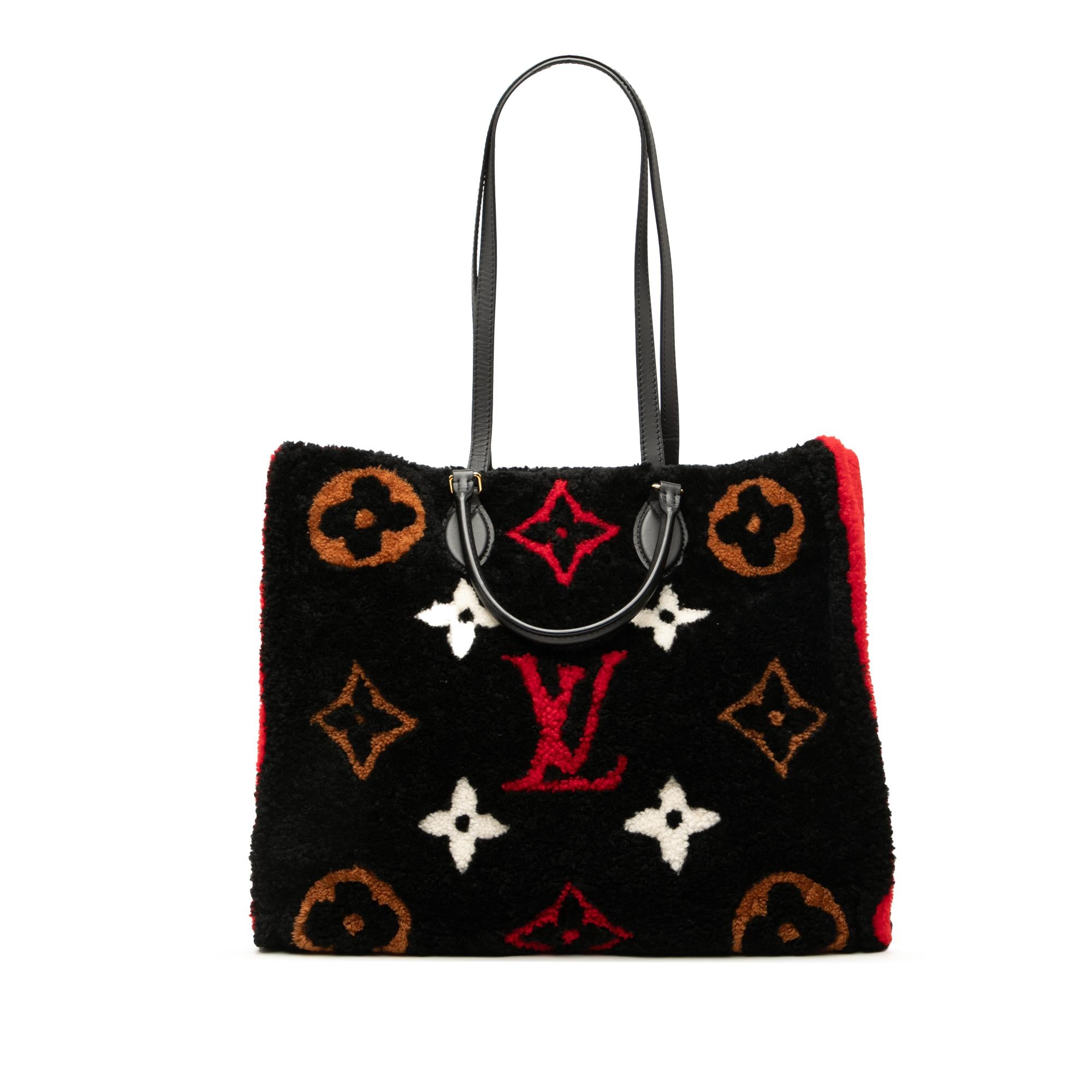 Louis Vuitton Monogram Giant Shearling Teddy Onthego GM