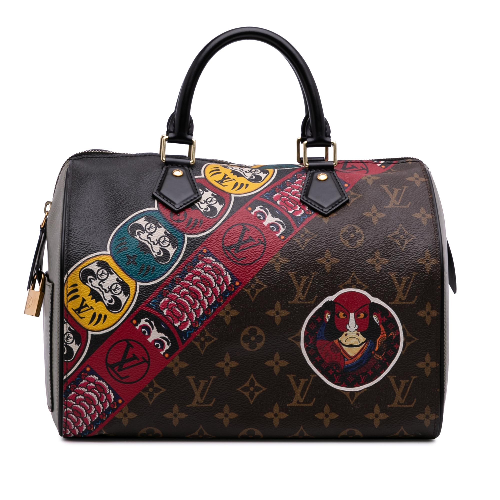 Louis Vuitton Monogram Kabuki Speedy 30