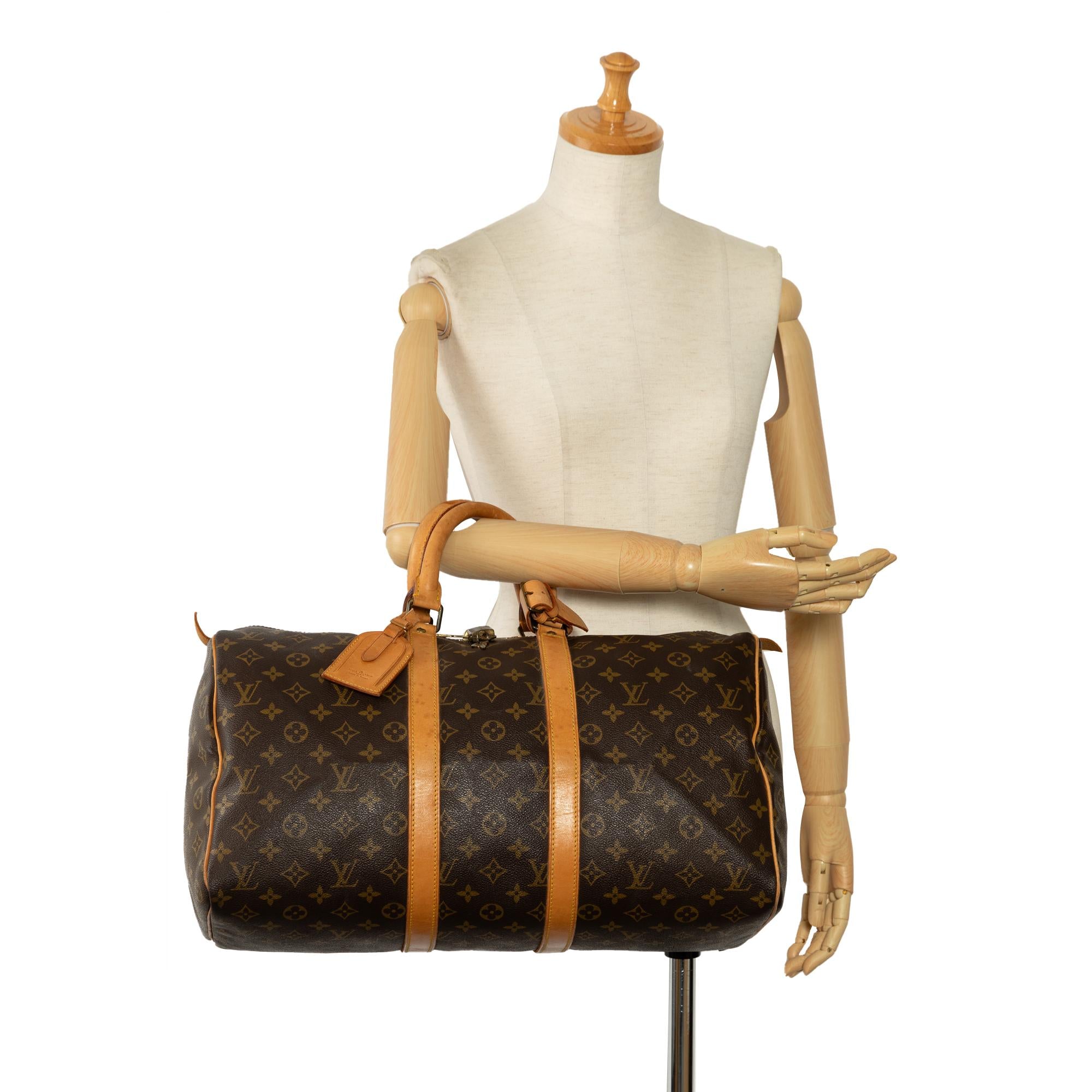 Louis Vuitton Monogram Keepall 45 (SHG-9MQT3I)