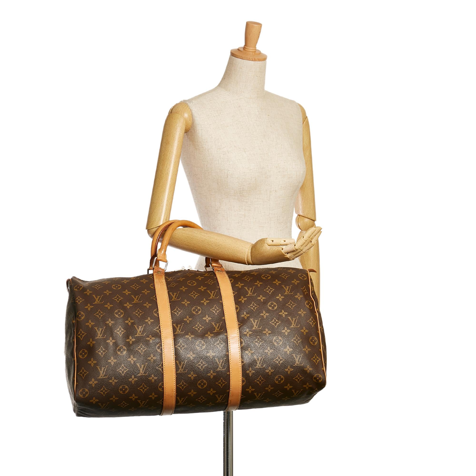 Louis Vuitton Monogram Keepall 50 (SHG-35115)