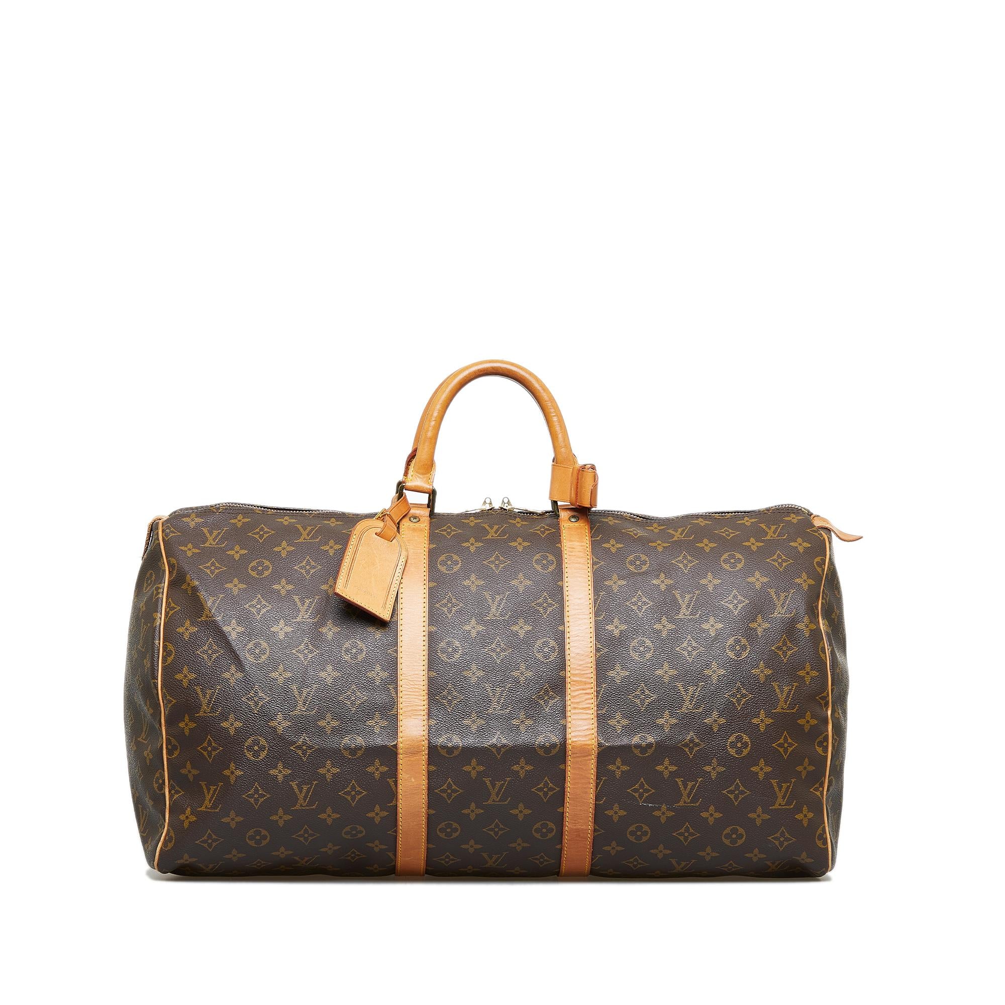 Louis Vuitton Monogram Keepall 55 (SHG-UleoSL)