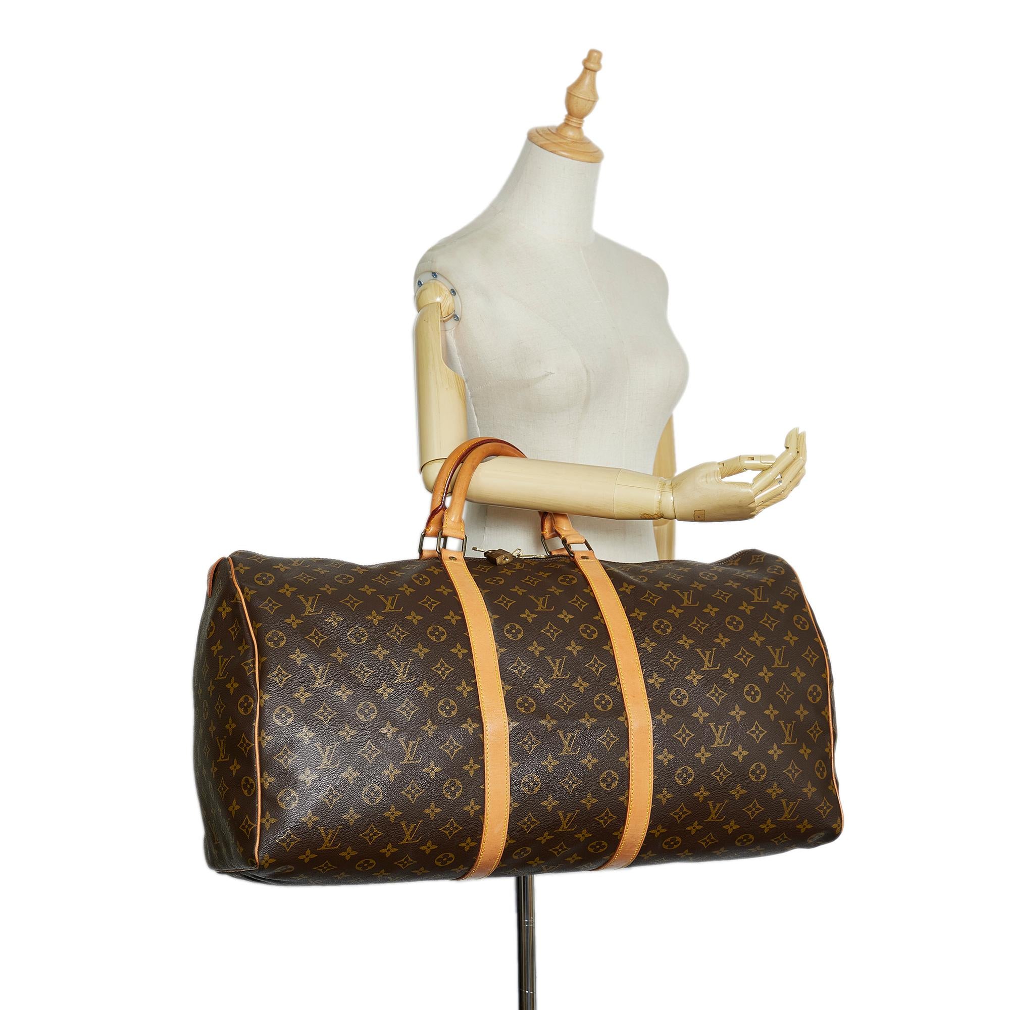 Louis Vuitton Monogram Keepall 60 (SHG-XS3S1z)