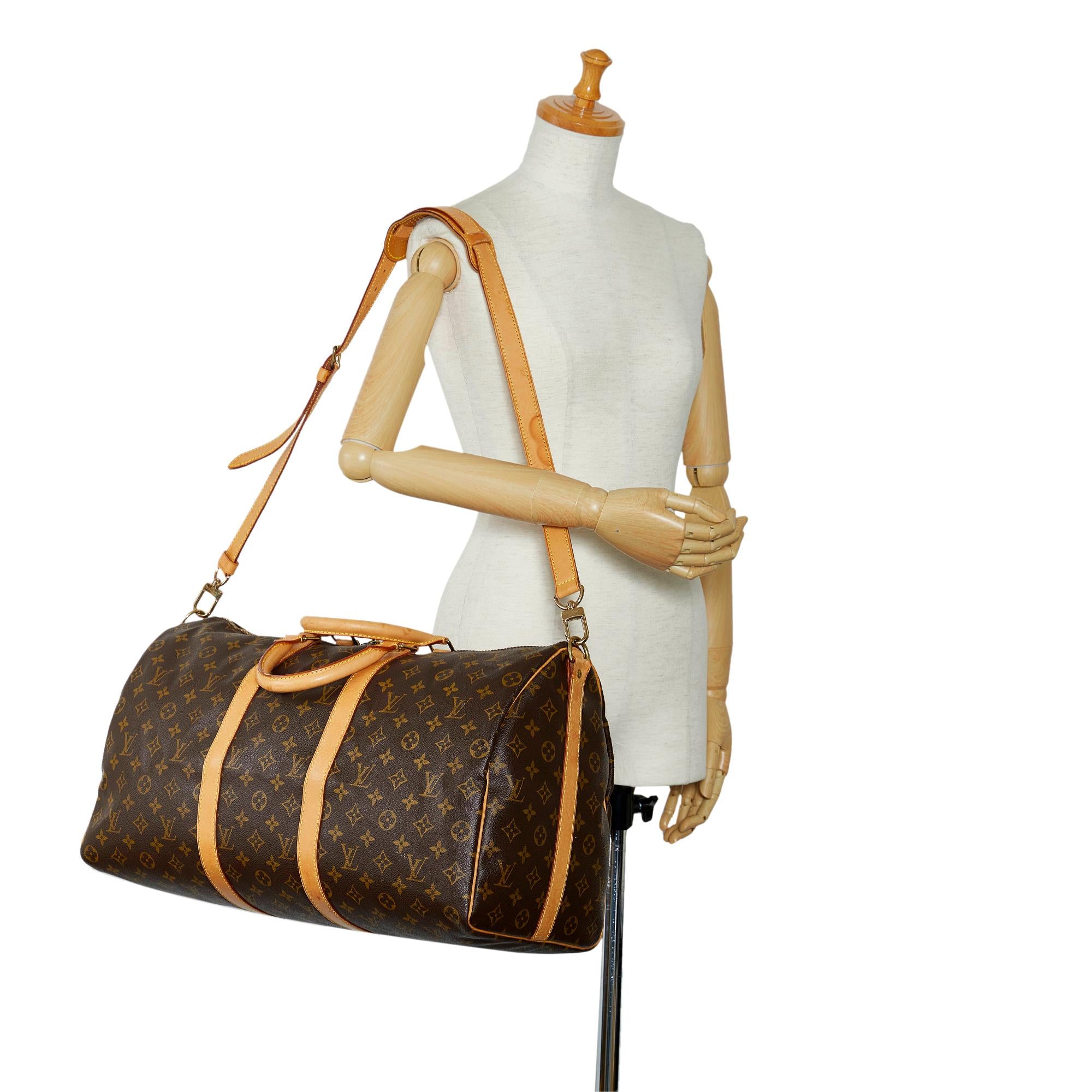 Louis Vuitton Monogram Keepall Bandouliere 50 (SHG-p4ddXY)