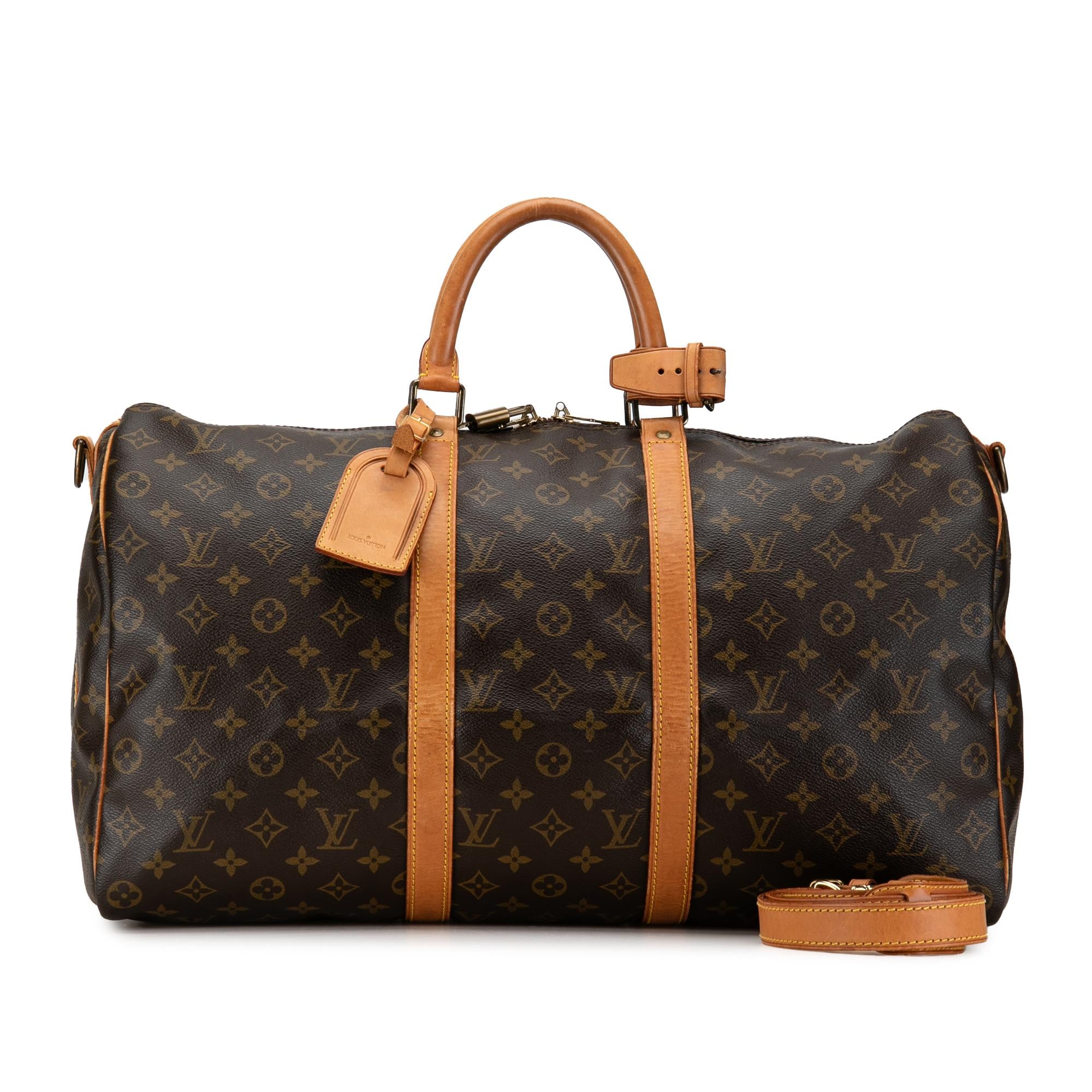 Louis Vuitton Monogram Keepall Bandouliere 50 (SHG-appIPu)