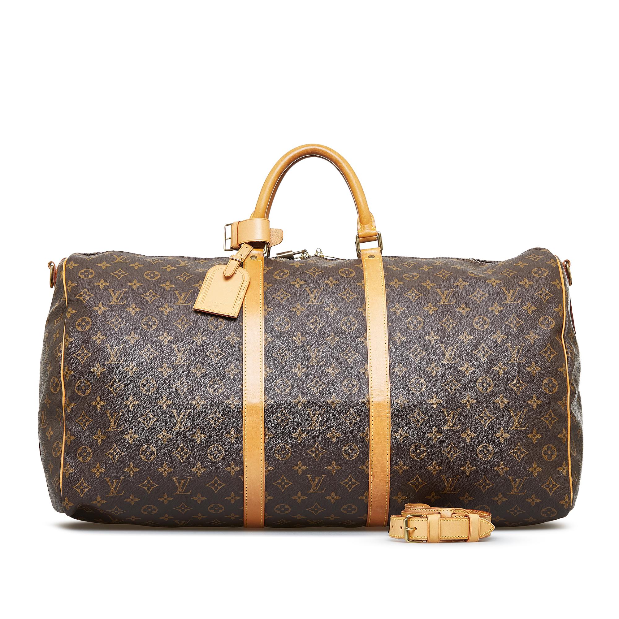 Louis Vuitton Monogram Keepall Bandouliere 60 (SHG-92Co7Q)