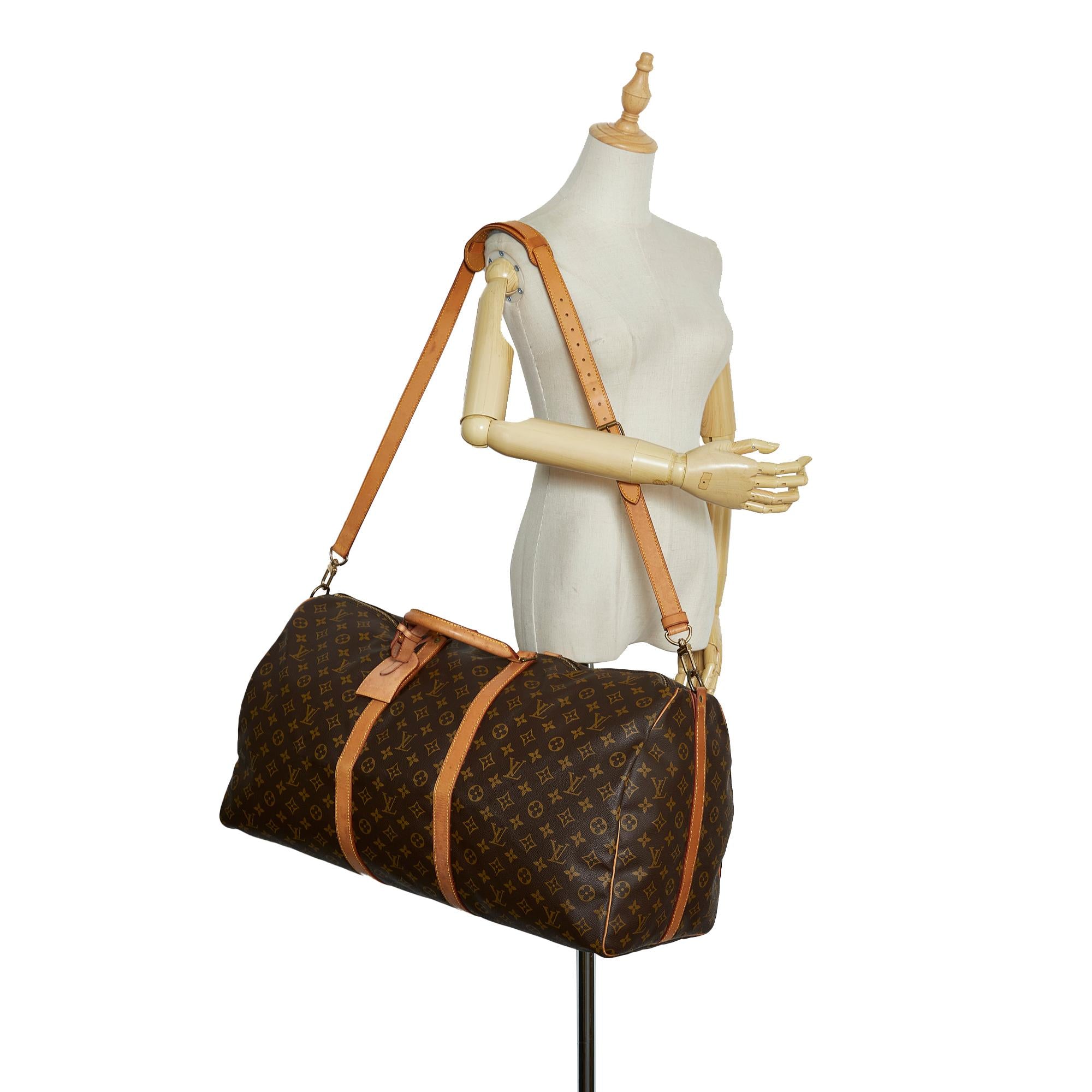 Louis Vuitton Monogram Keepall Bandouliere 60 (SHG-iaeI6c)