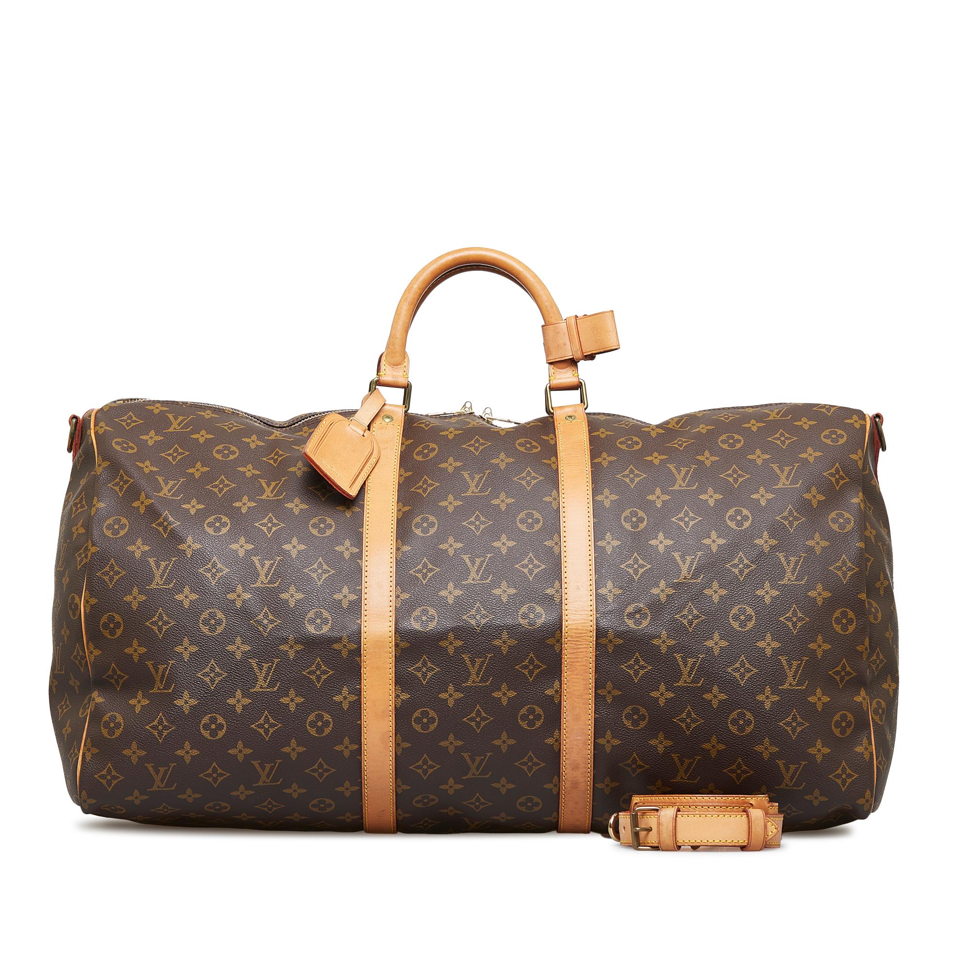 Louis Vuitton Monogram Keepall Bandouliere 60 (SHG-iaeI6c)