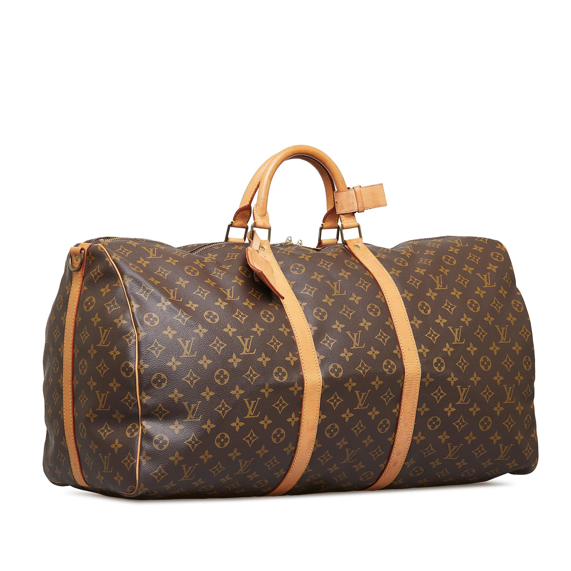 Louis Vuitton Monogram Keepall Bandouliere 60 (SHG-iaeI6c)