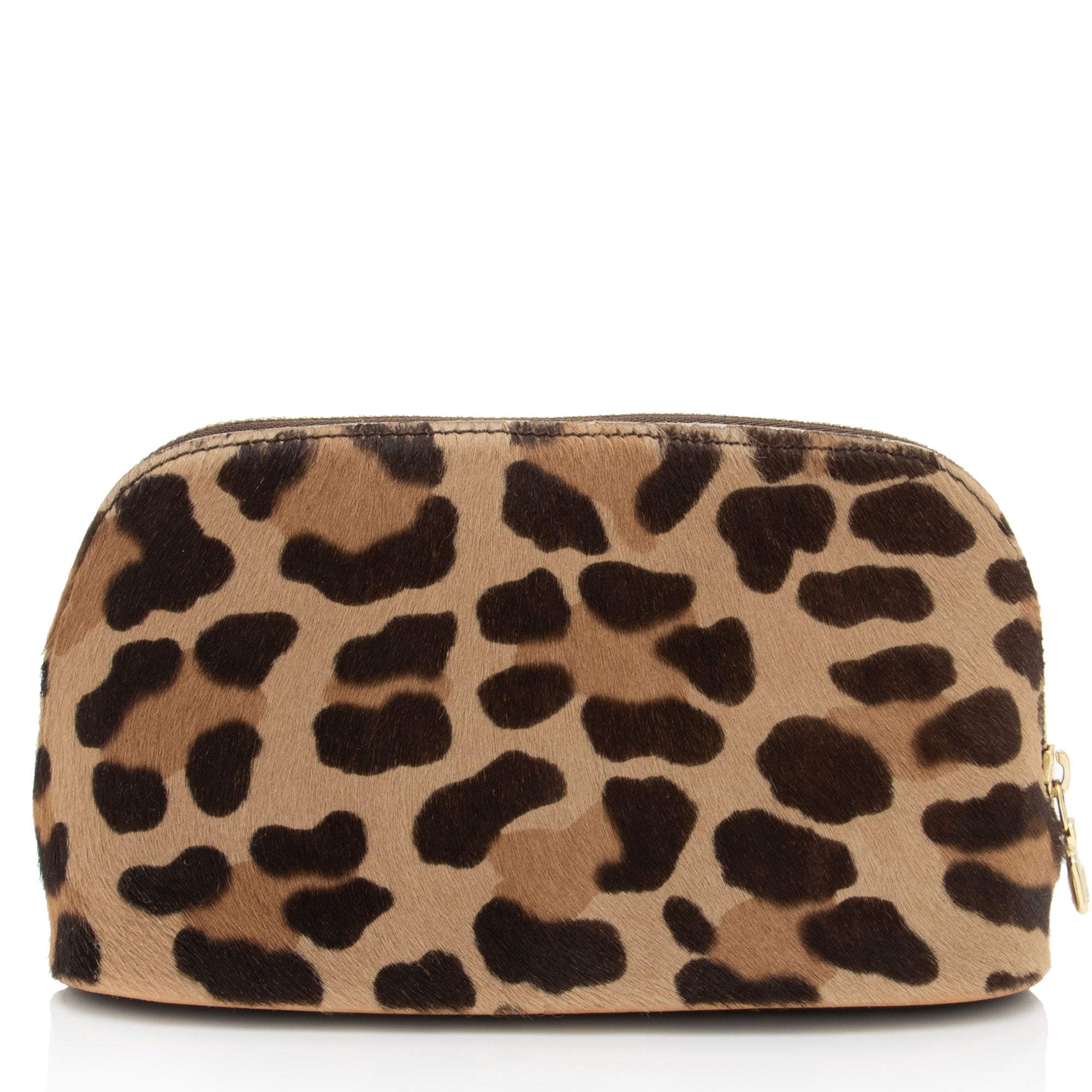 Louis Vuitton Monogram Leopard Print Pony Hair Azzedine Alaia Cosmetic Pouch (SHF-E6mACQ)