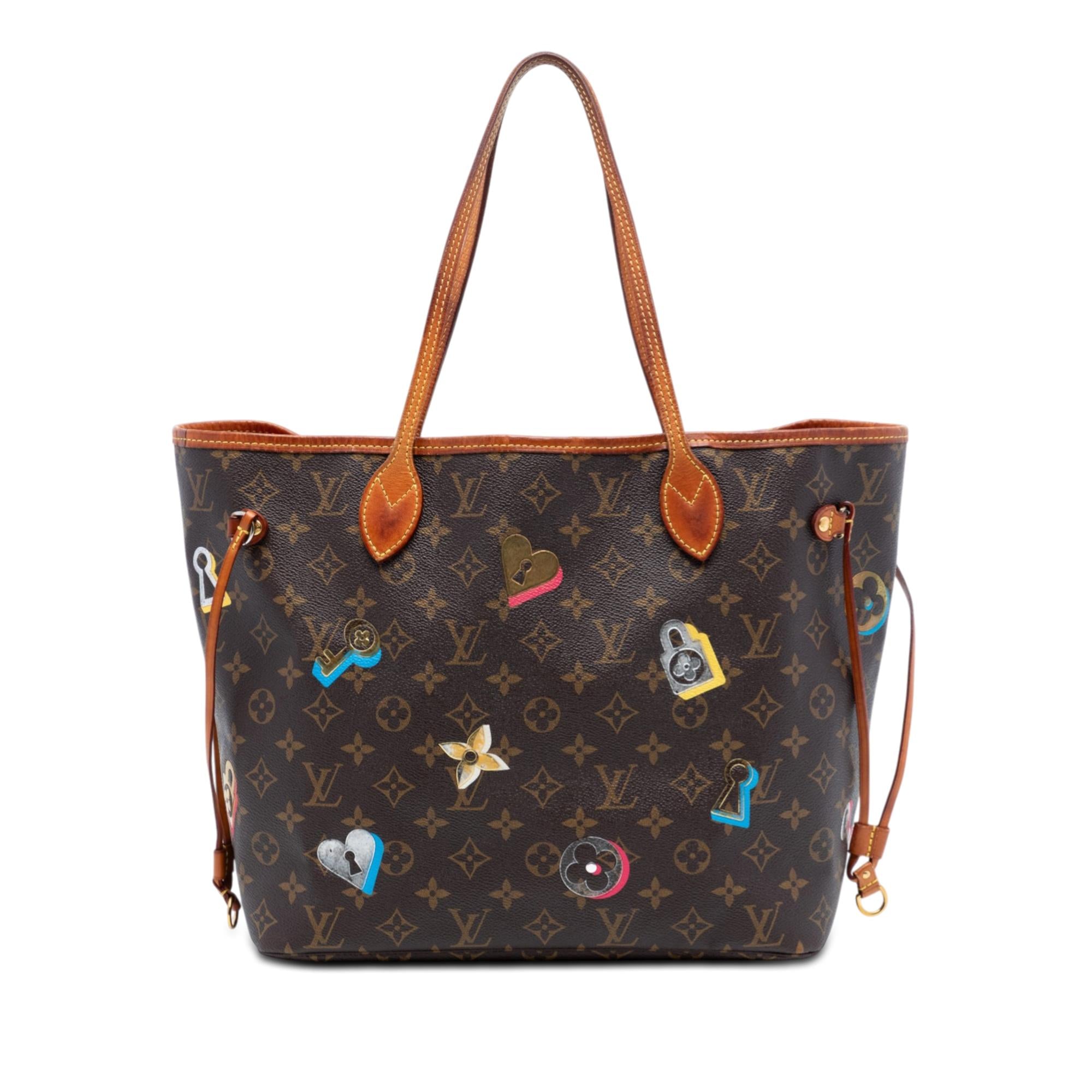 Louis Vuitton Monogram Love Lock Neverfull MM